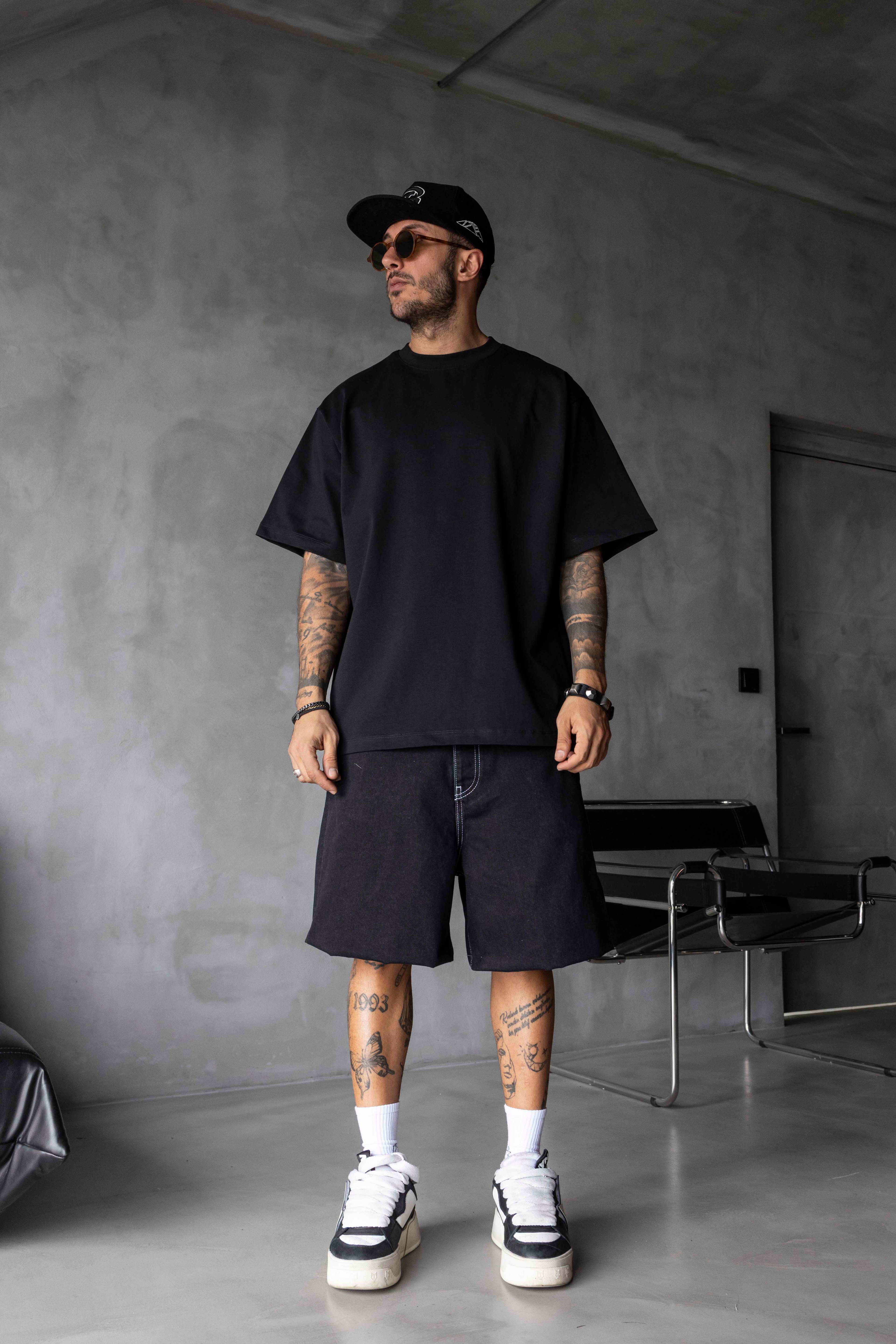 Basic Oversize Tişört - SİYAH