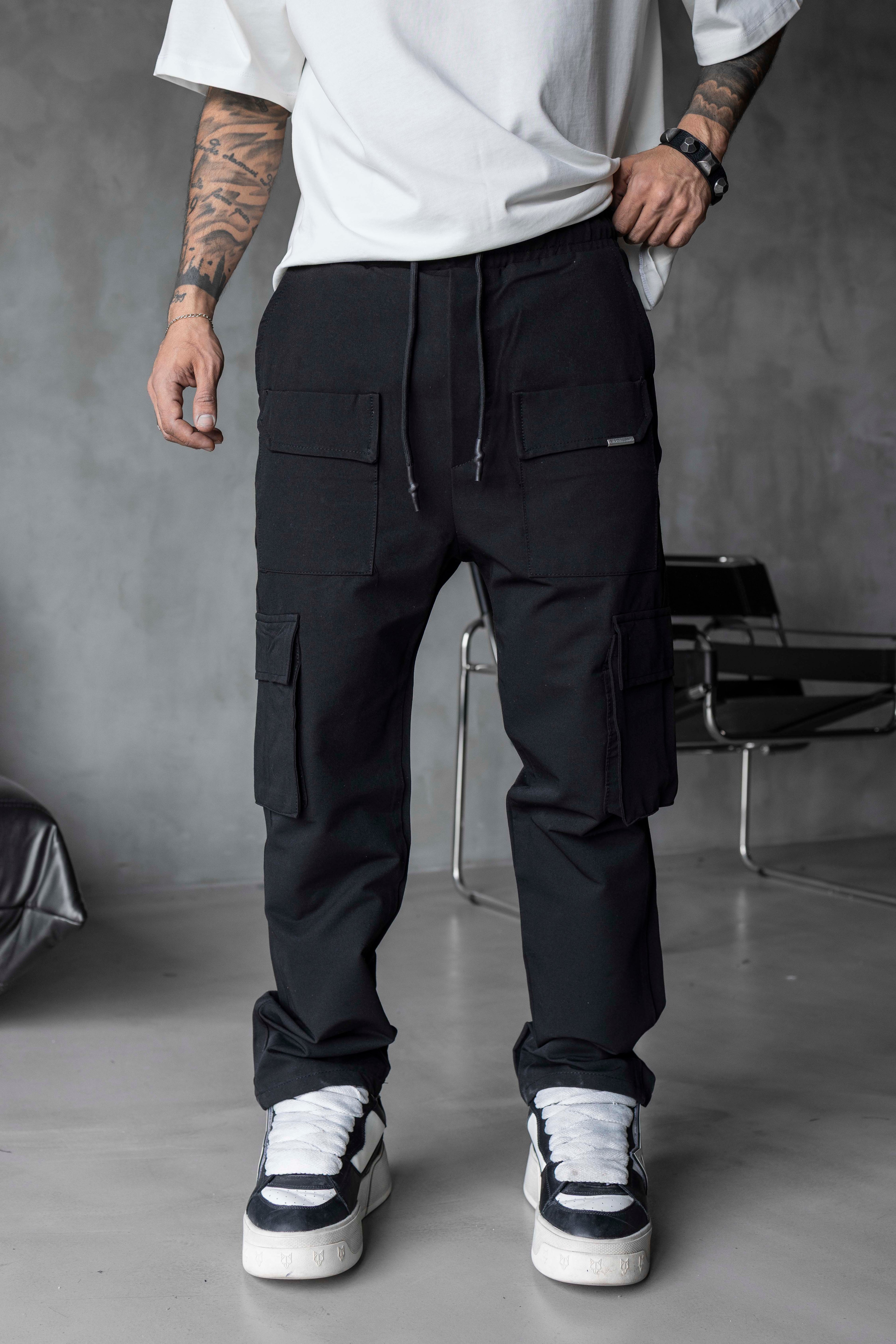 Çok Cepli Jogger Kargo Pantolon – Bağcıklı Rahat Kalıp