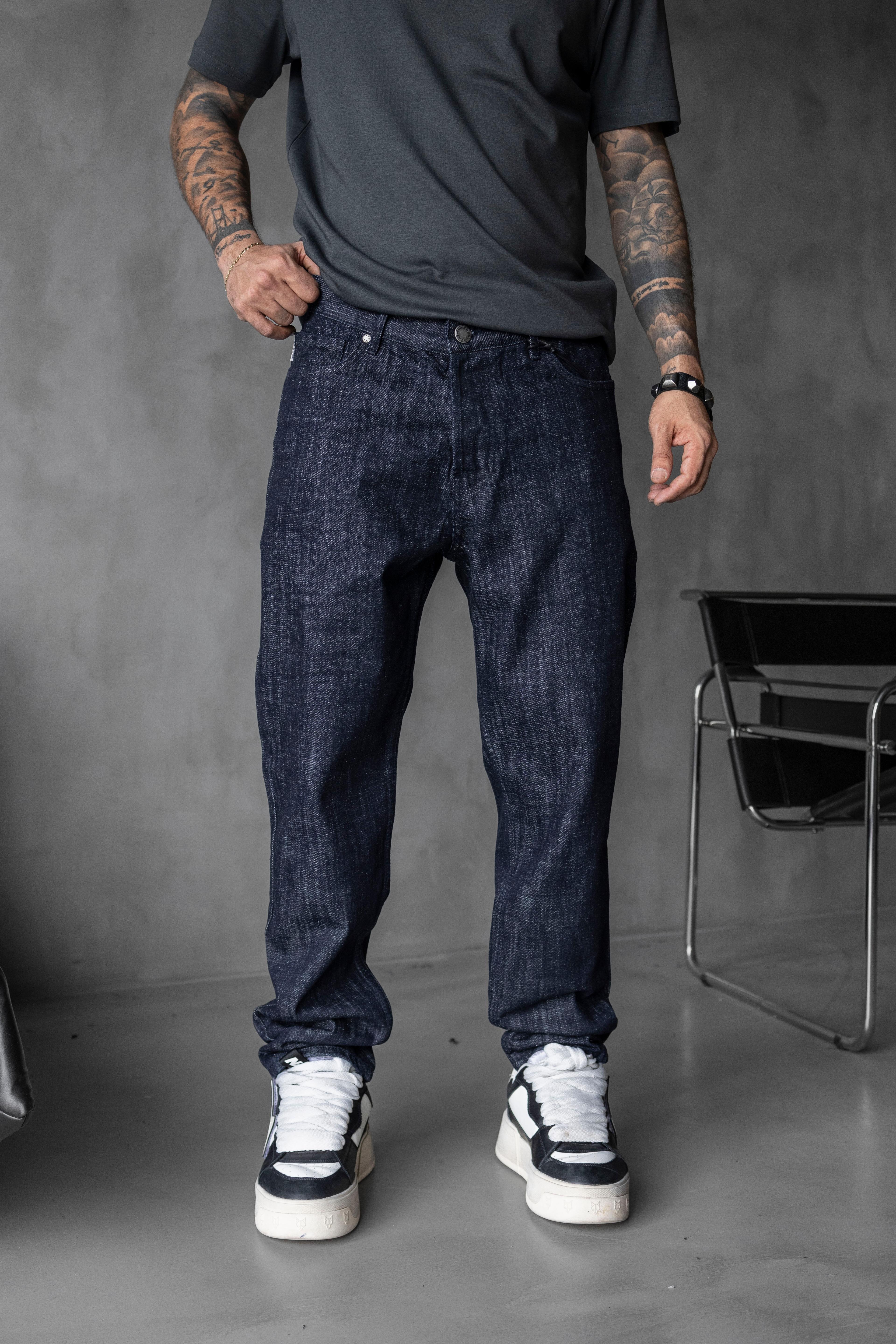 Loose Fit Larcivert Denim Jean