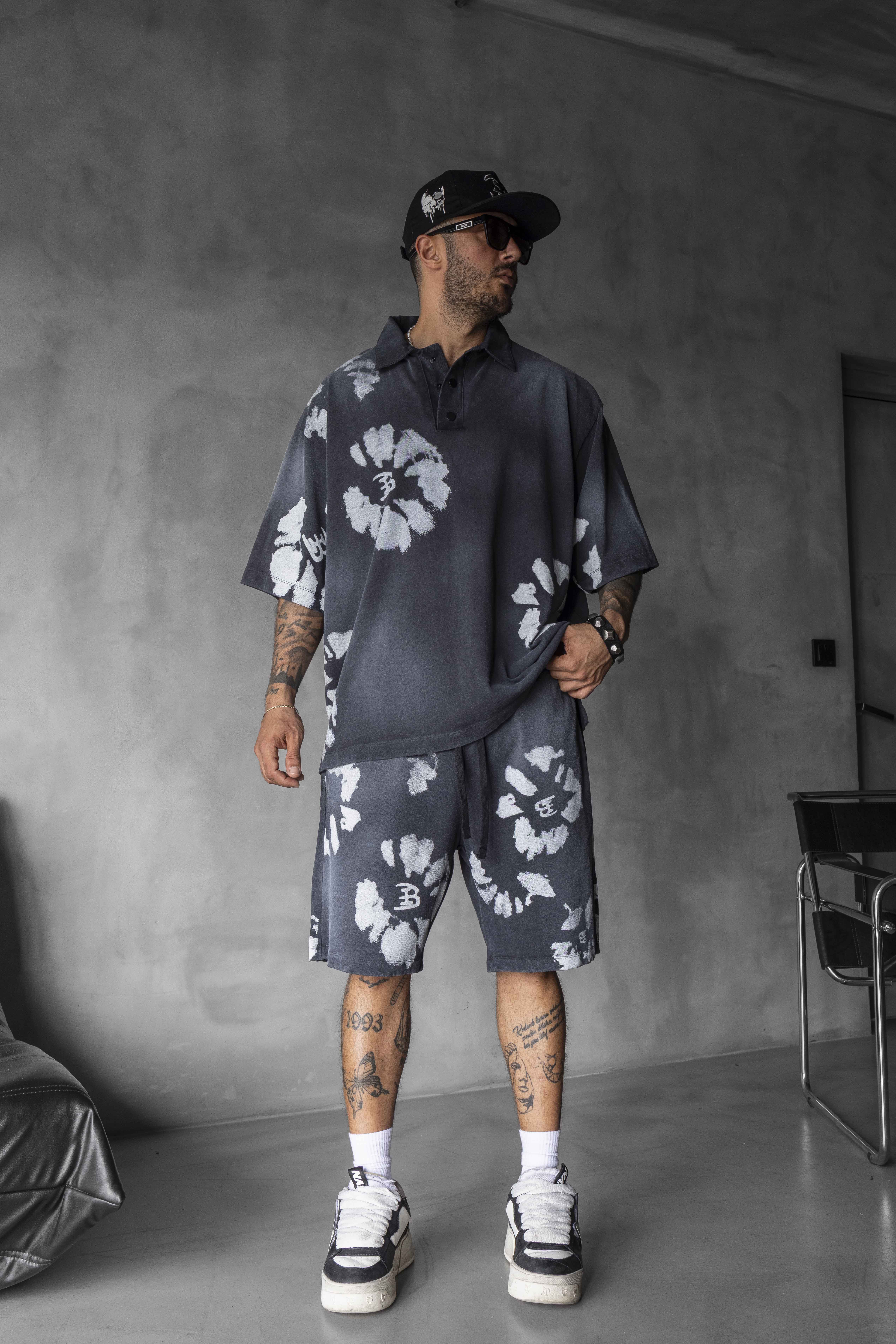 Black Island “Floral Motion Polo Set”
