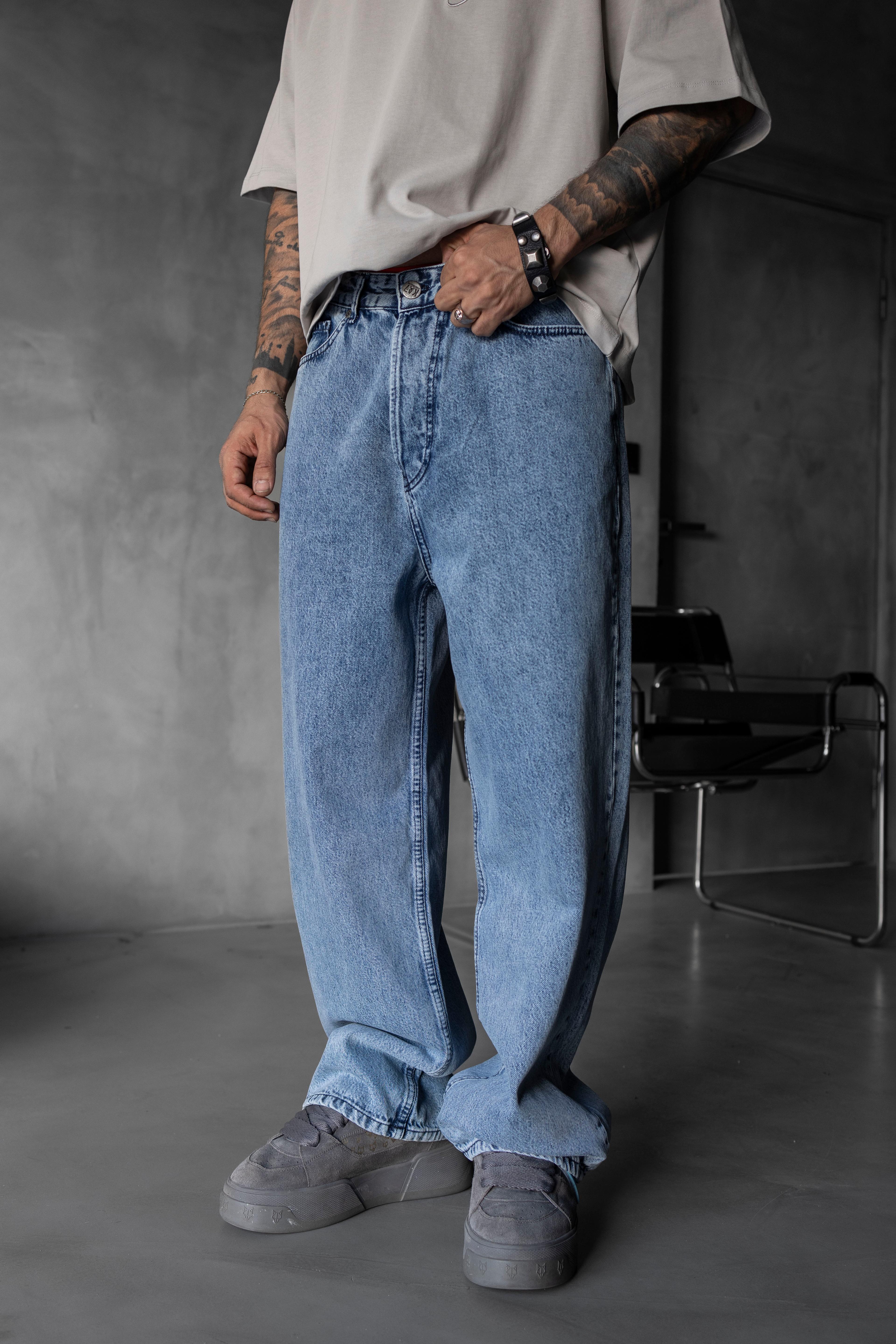 Relaxed Baggy Jean Mavi Pantolon