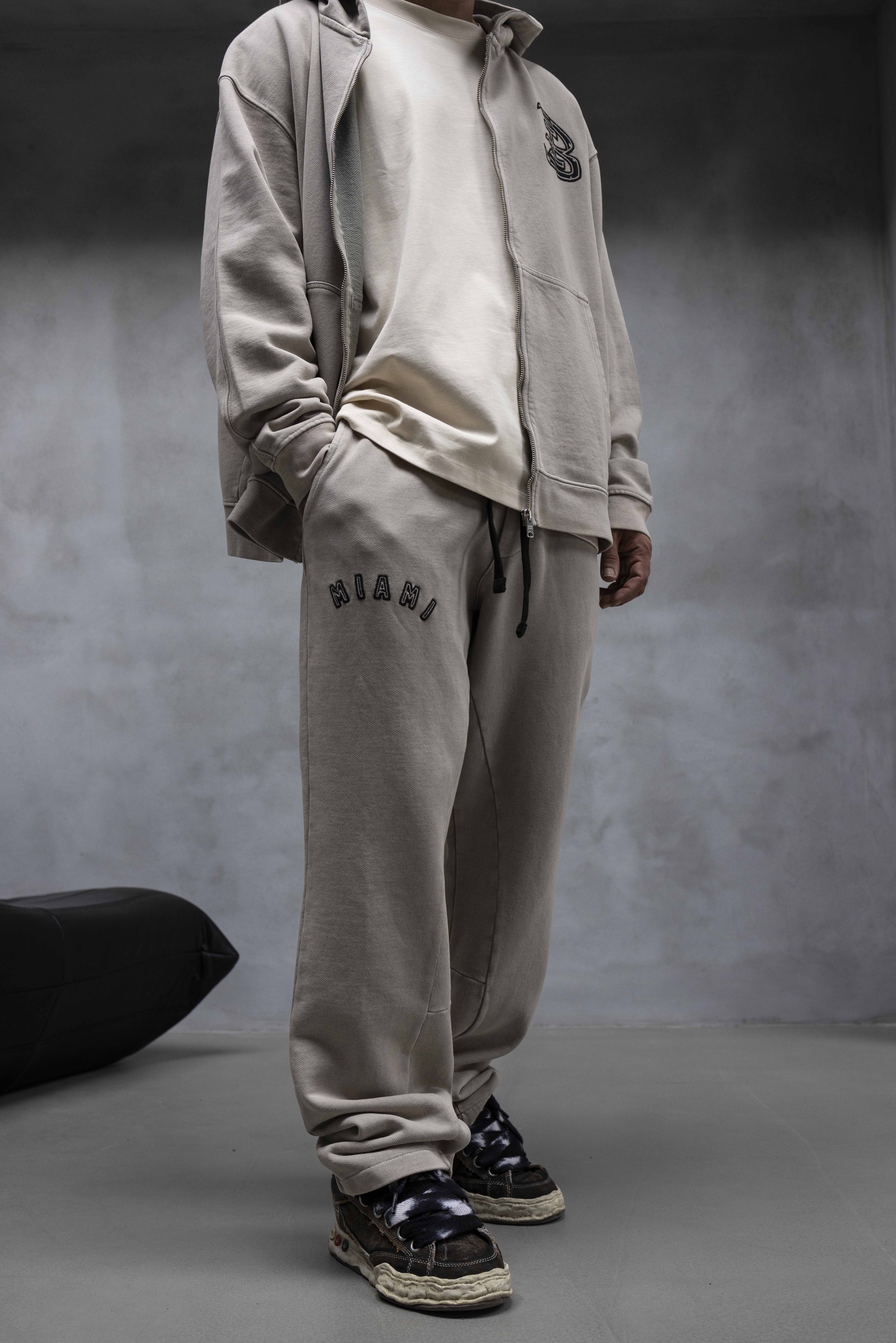 Oversized Zip-Up Hoodie with Embroidered Logo