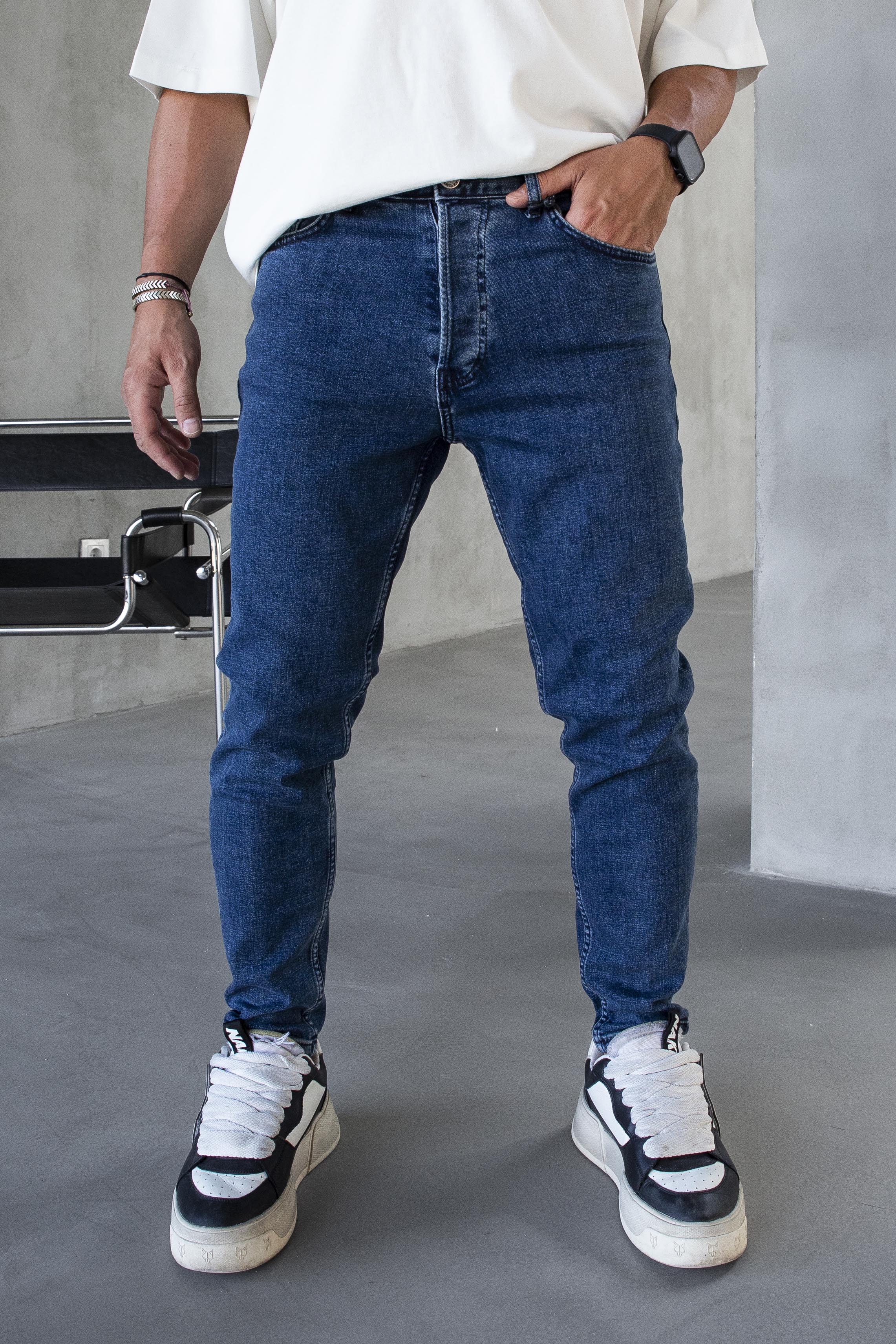 Deep Blue Skinny Fit Denim Jeans