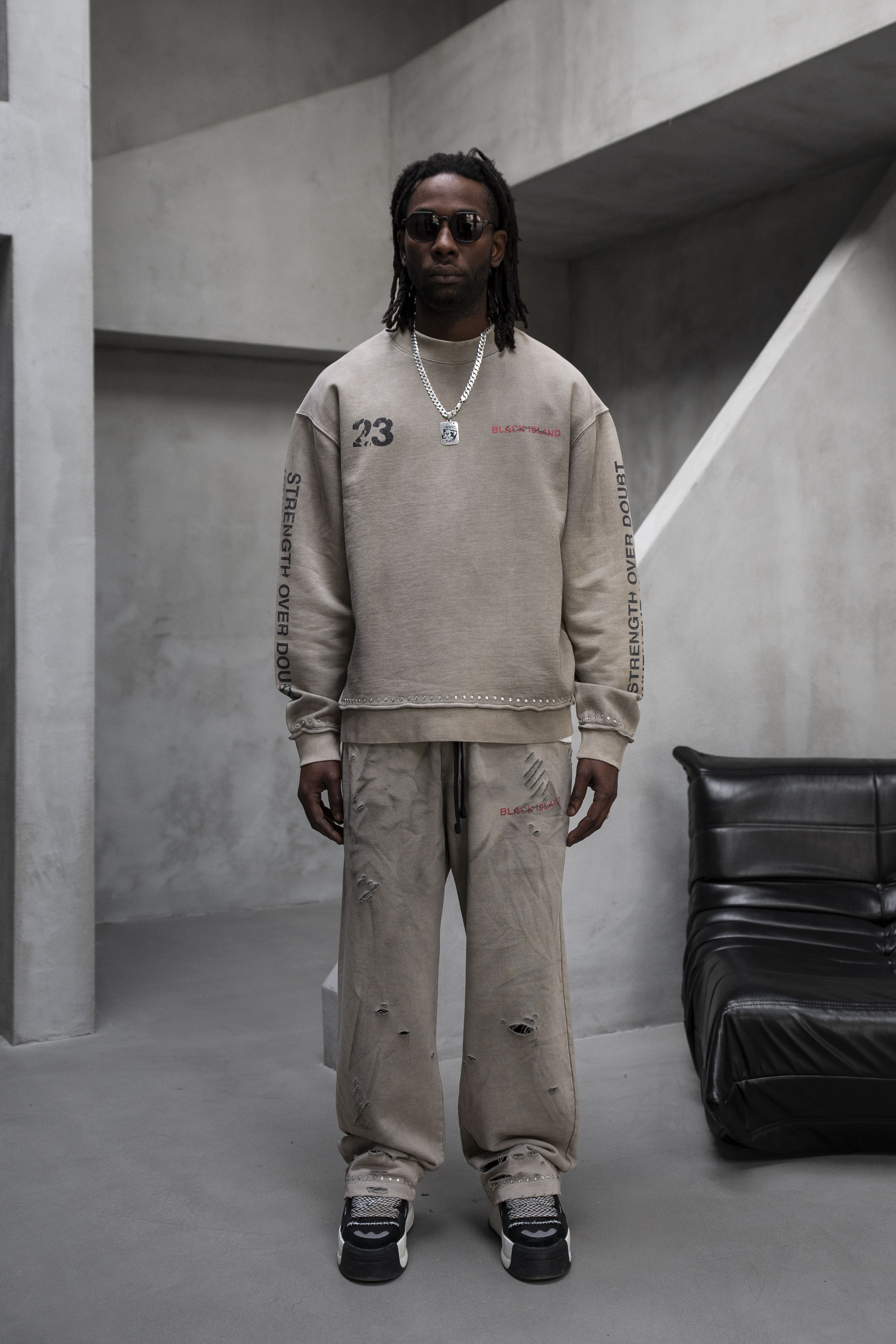 Oversized Printed Tracksuit