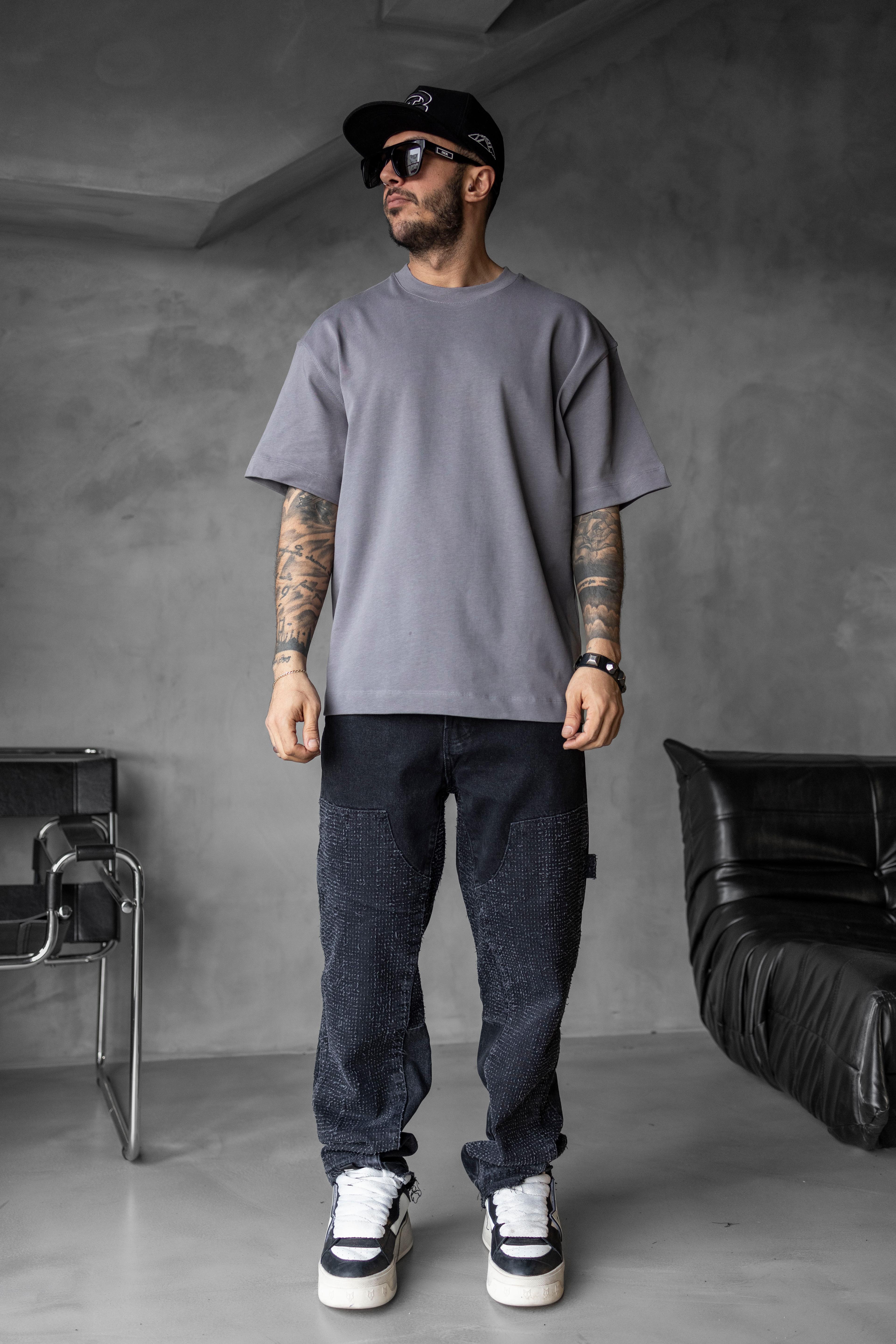 Oversize Basic Tişört – Minimal ve Şık - GRİ