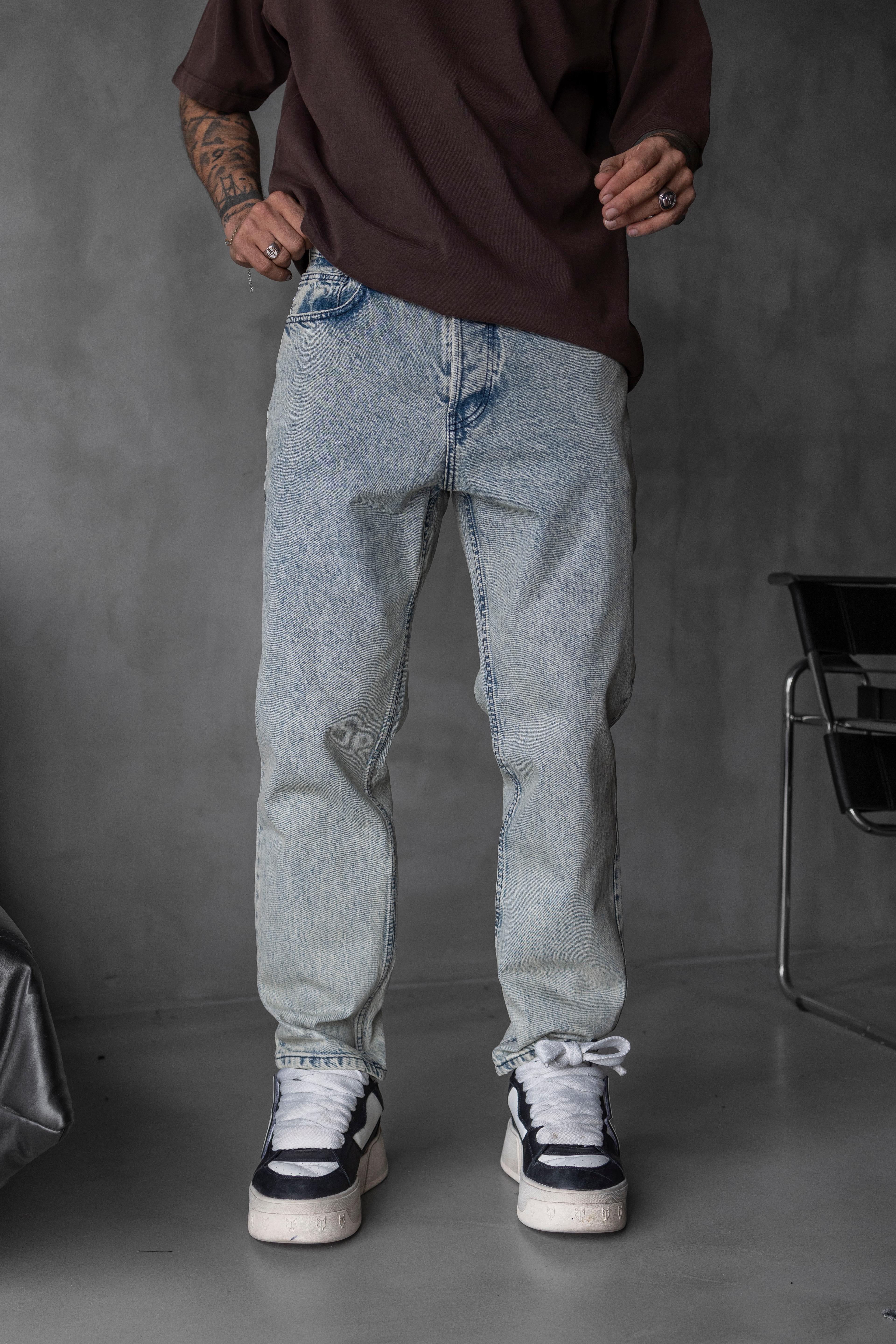 Loose Fit Blue Denim Jean