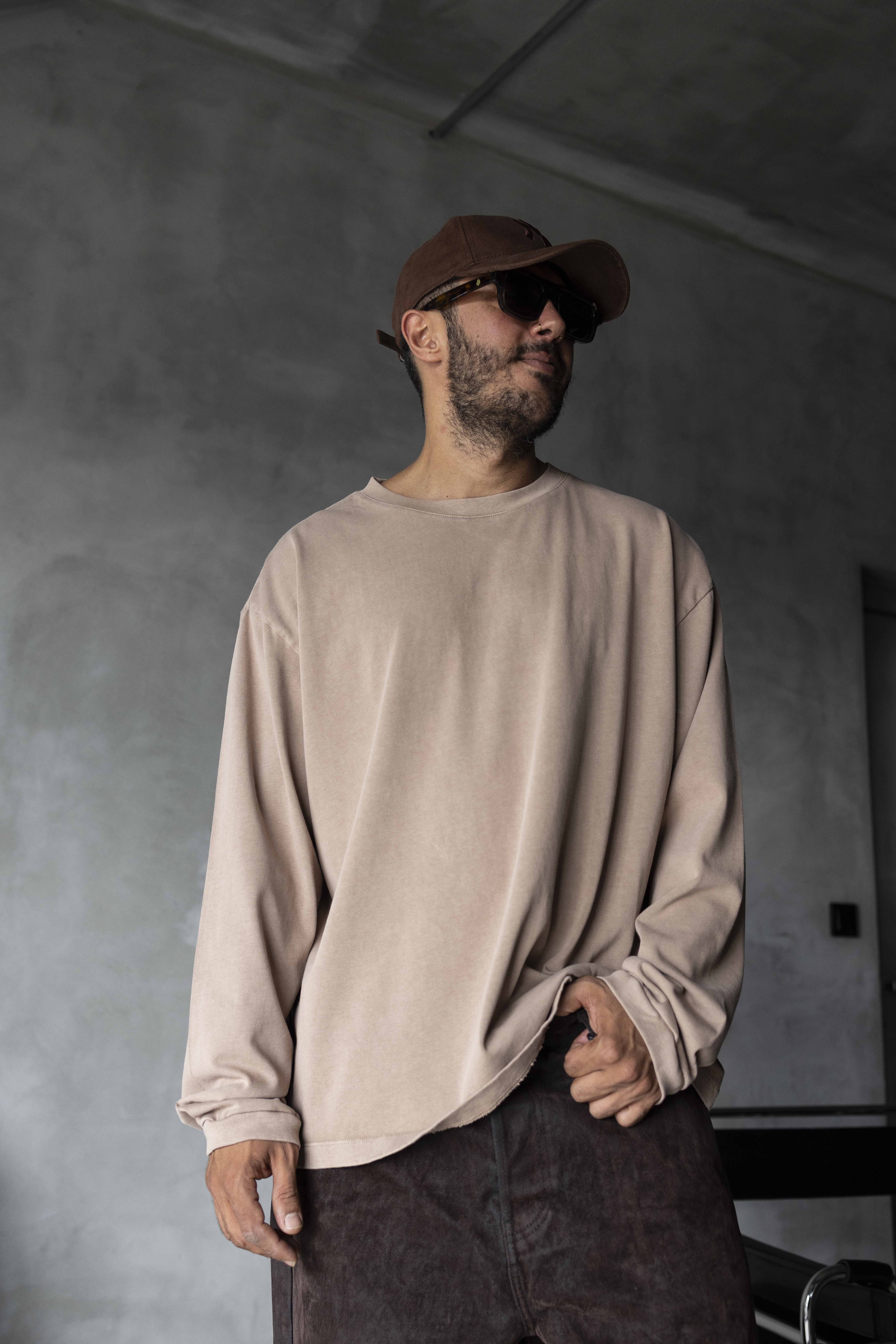 Black Island Oversized Ribbed Long Sleeve