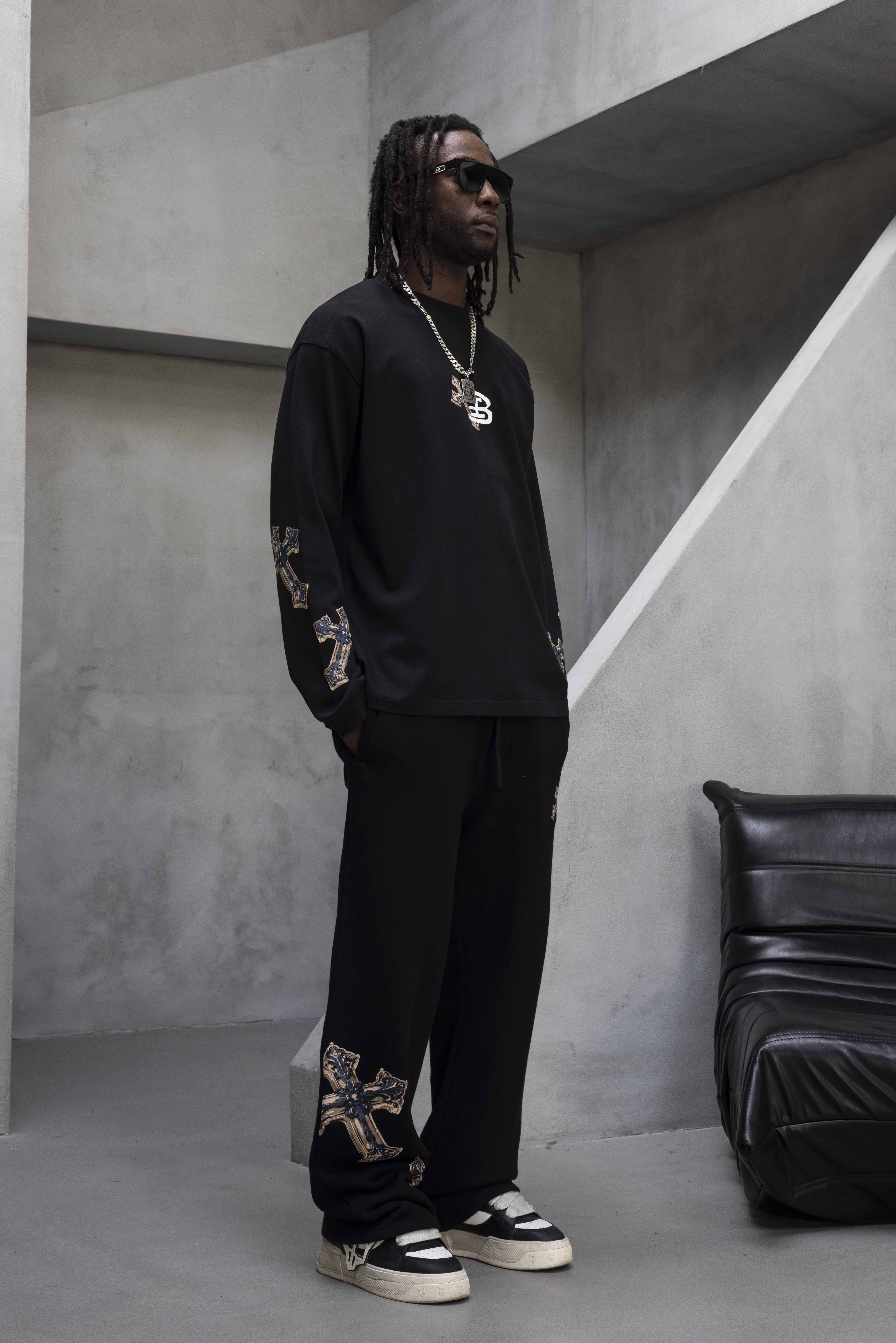 White Angel Graphic Oversized Tracksuit