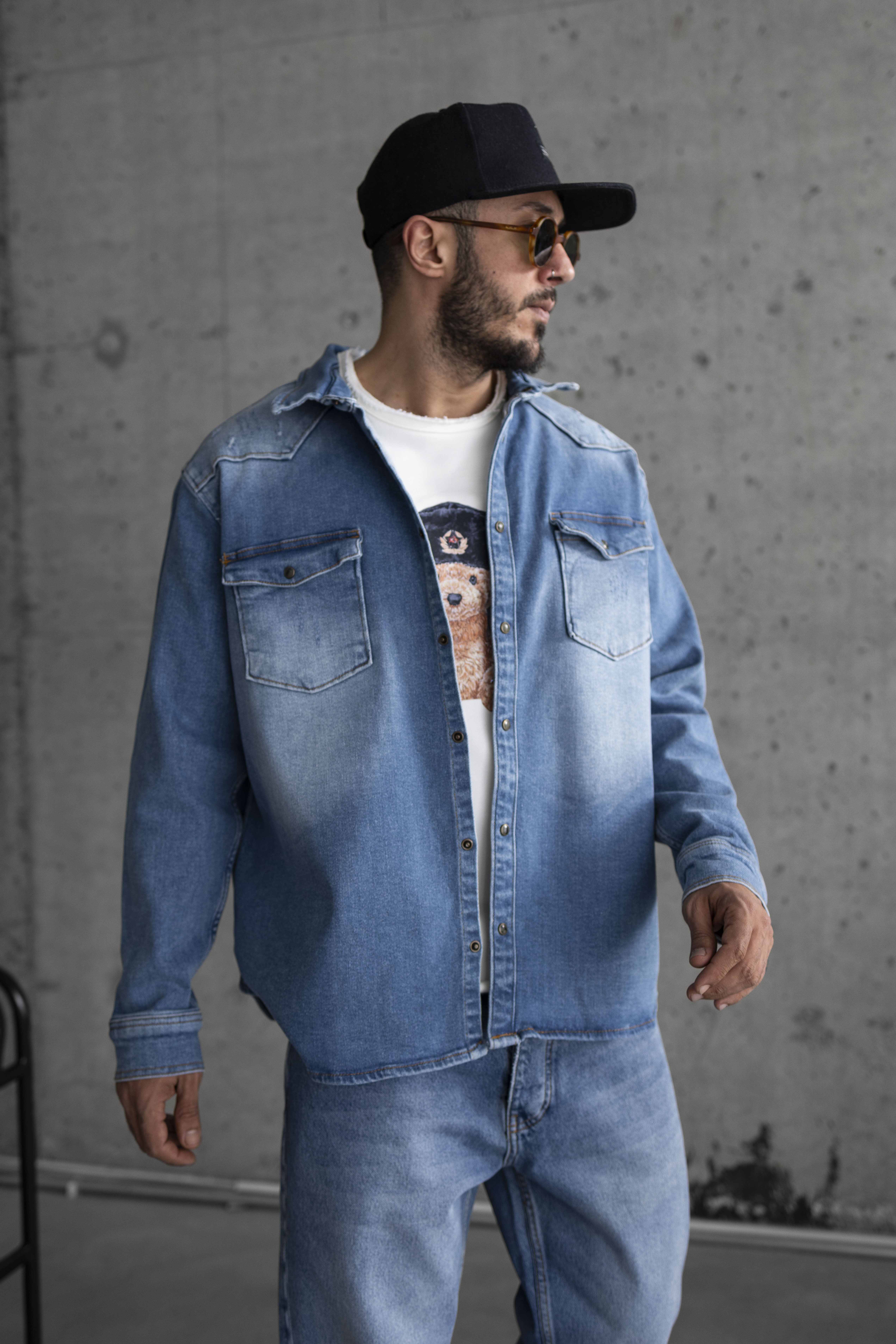 Fast&Furious Printed Blue Denim Jacket