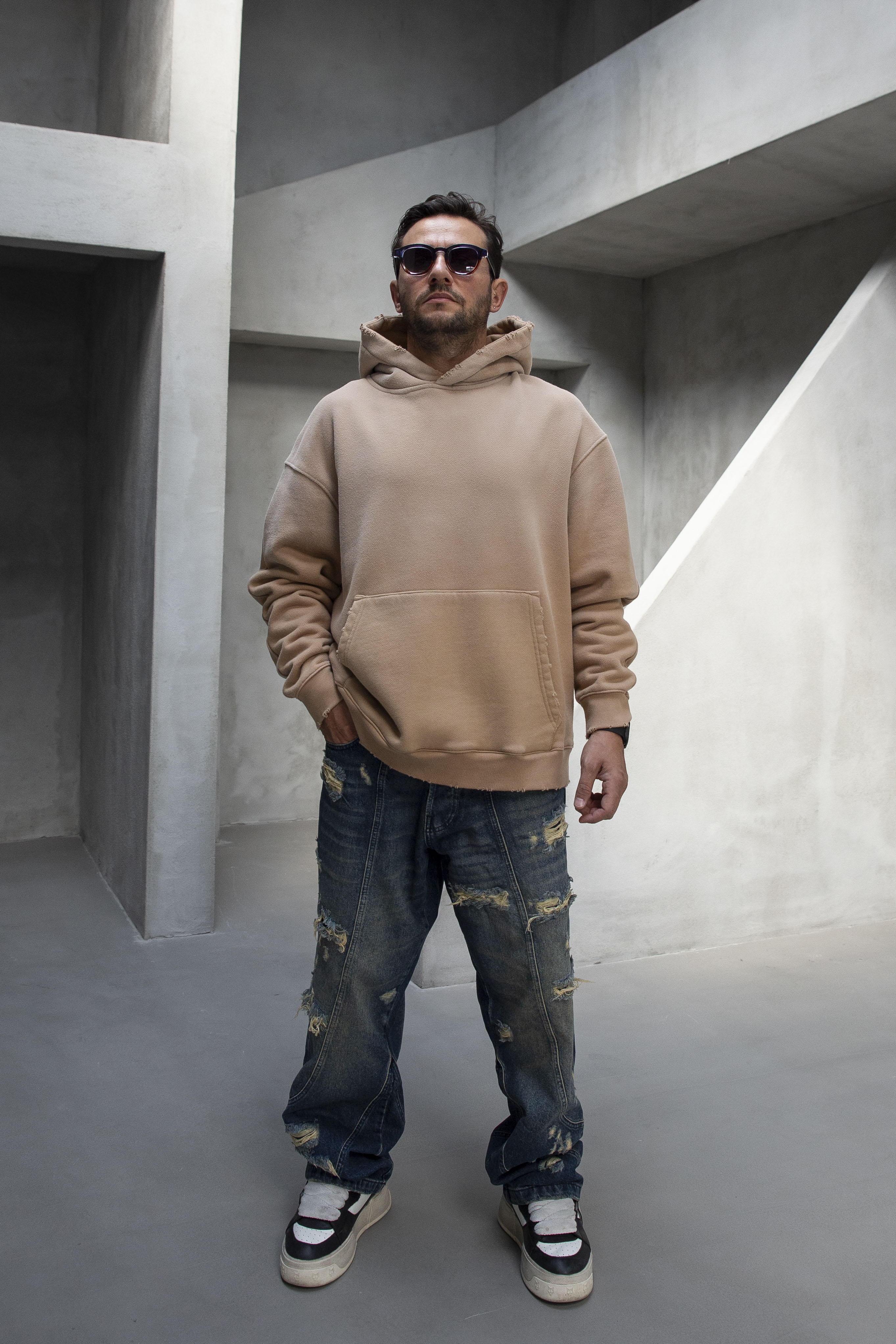 Black Island Oversized Basic Hoodie