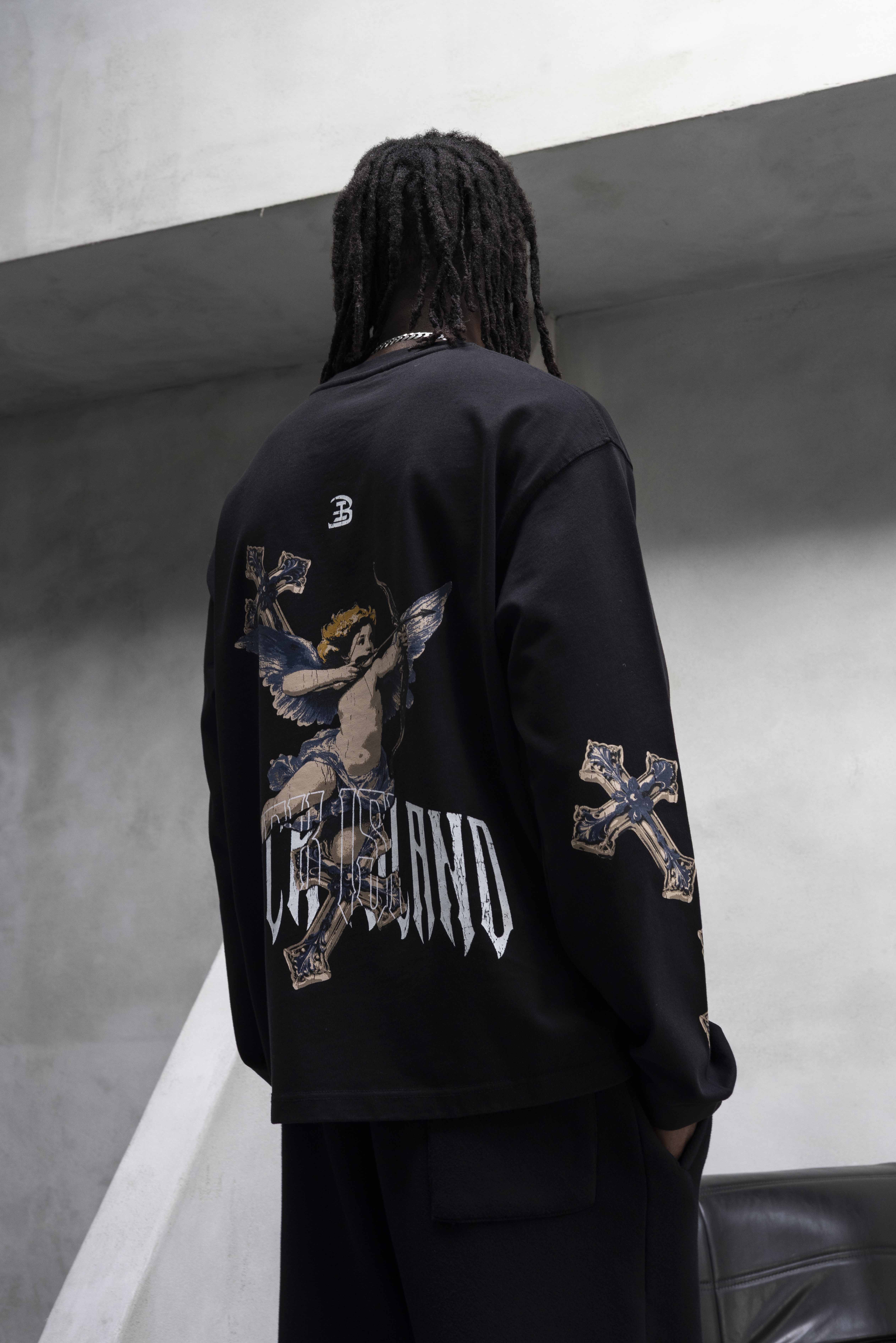 White Angel Graphic Oversized Tracksuit