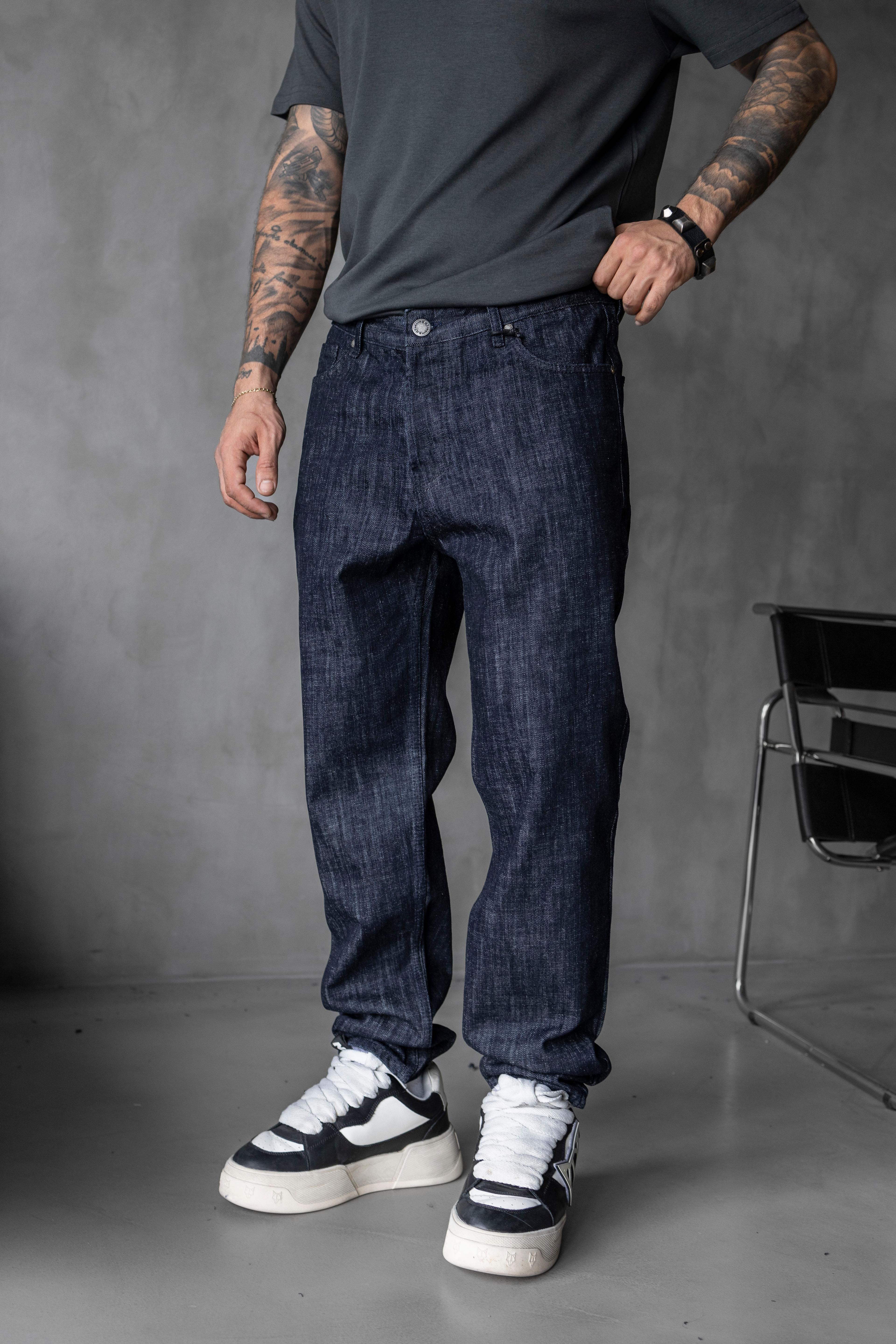 Loose Fit Larcivert Denim Jean