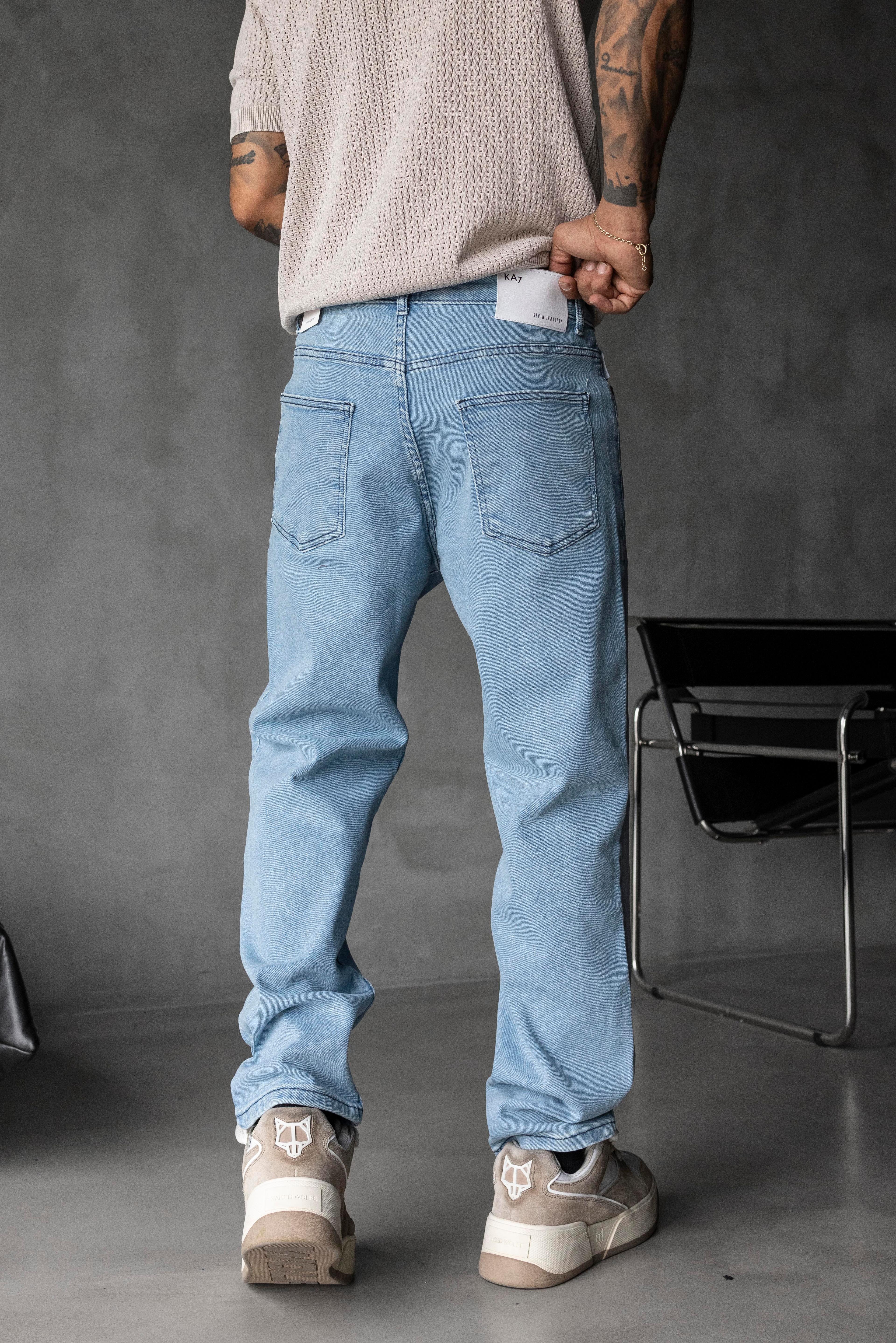Loose Fit Açık Mavi Denim Jean