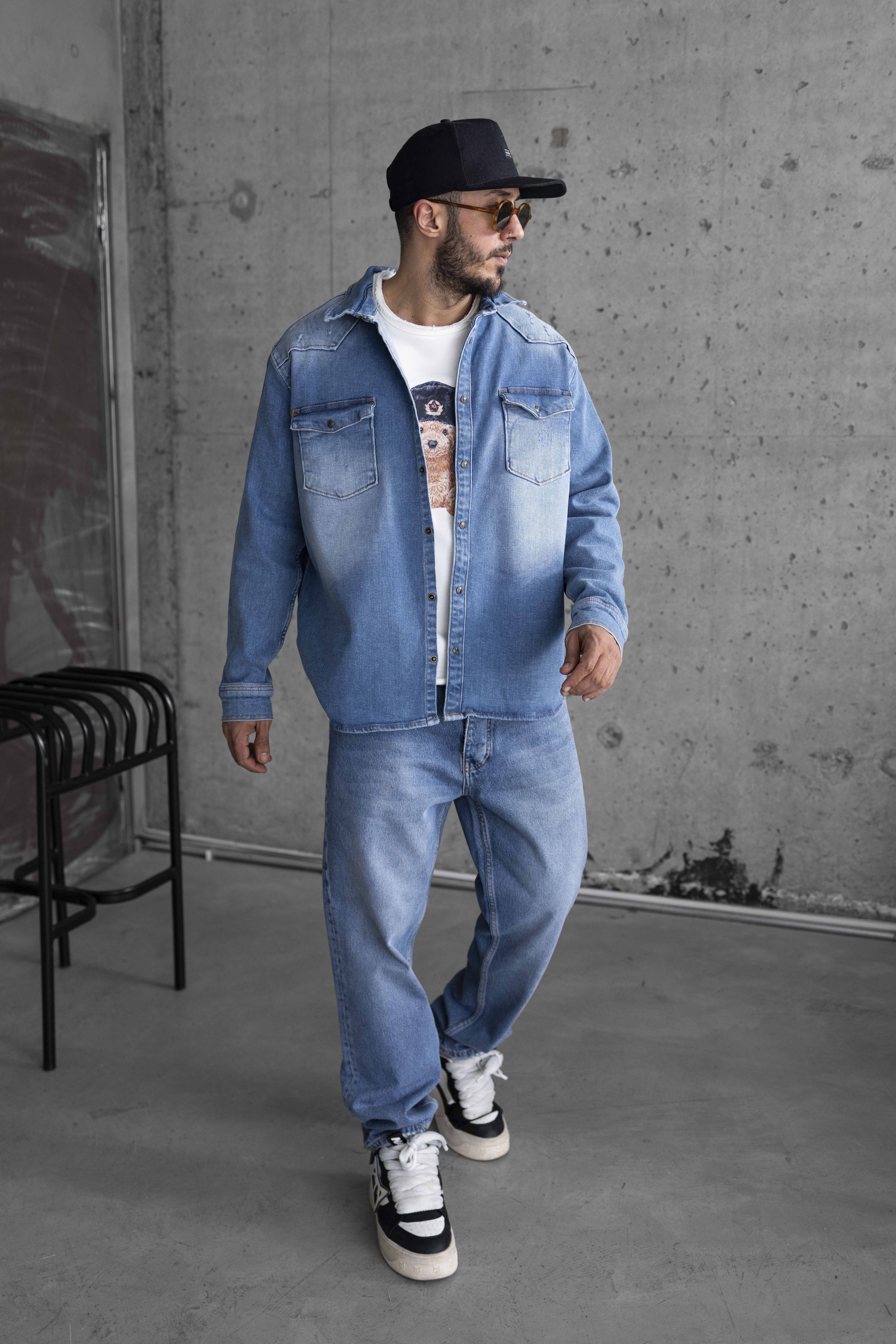Fast&Furious Printed Blue Denim Jacket