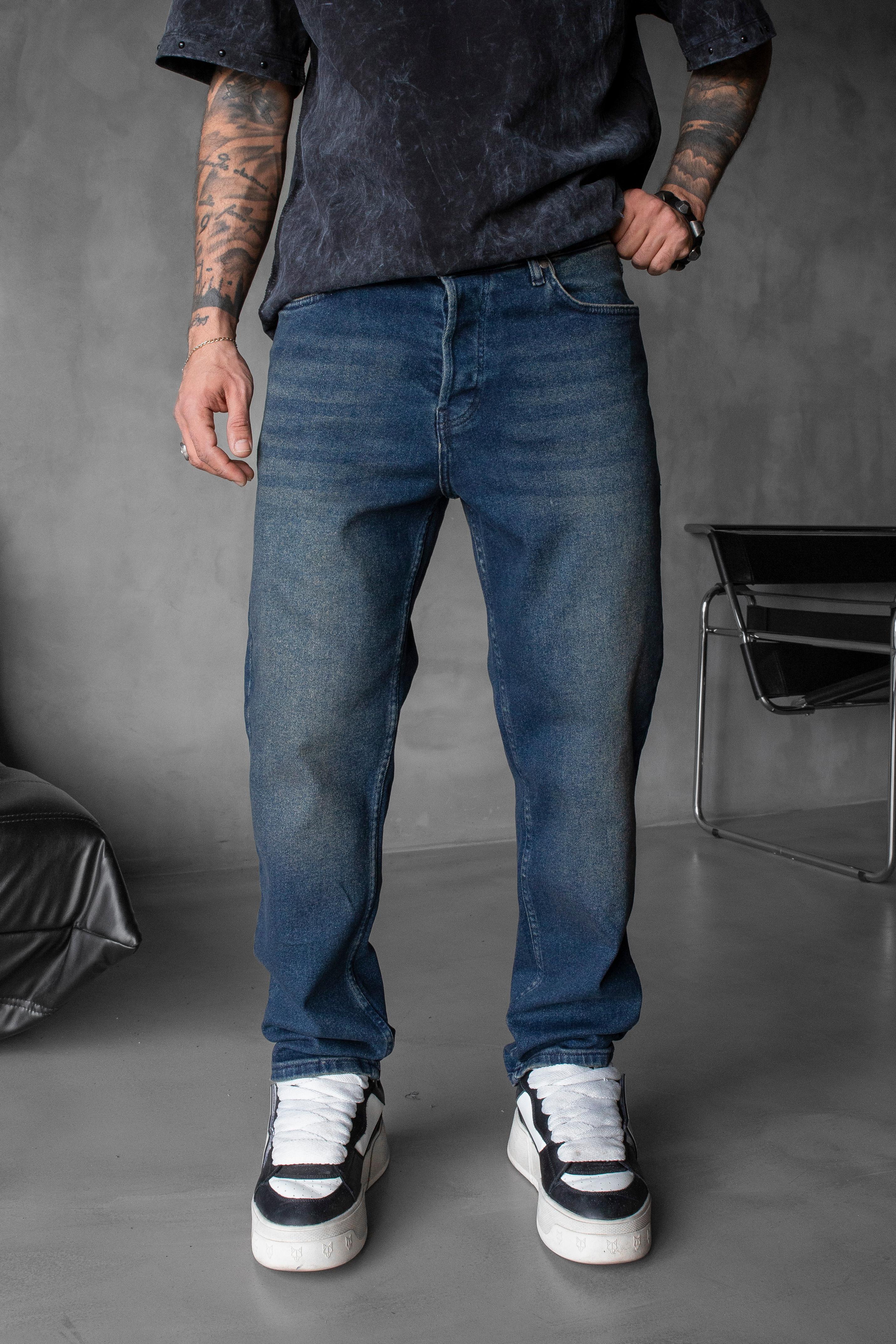 Loose Fit Blue Denim Jean
