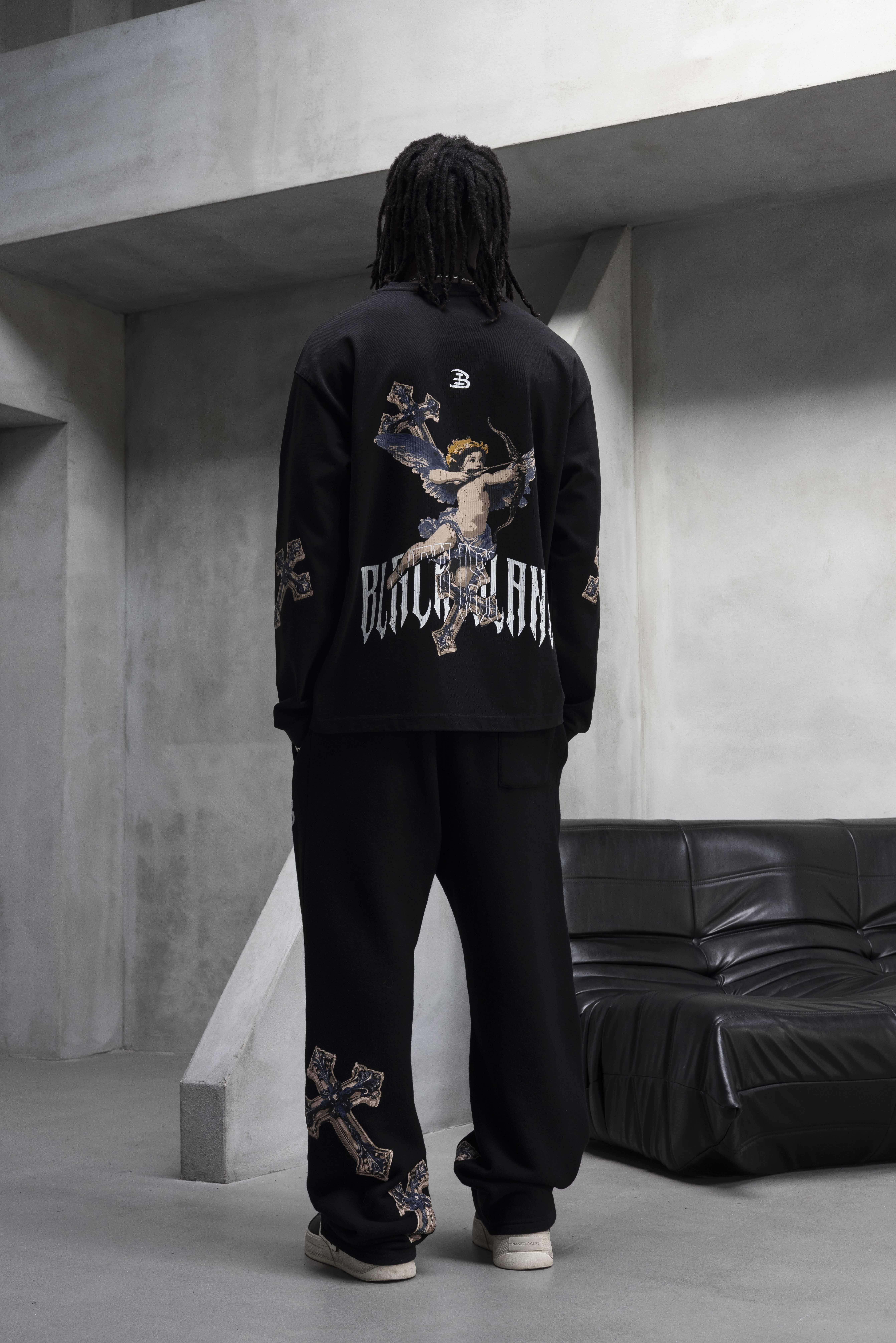 White Angel Graphic Oversized Tracksuit