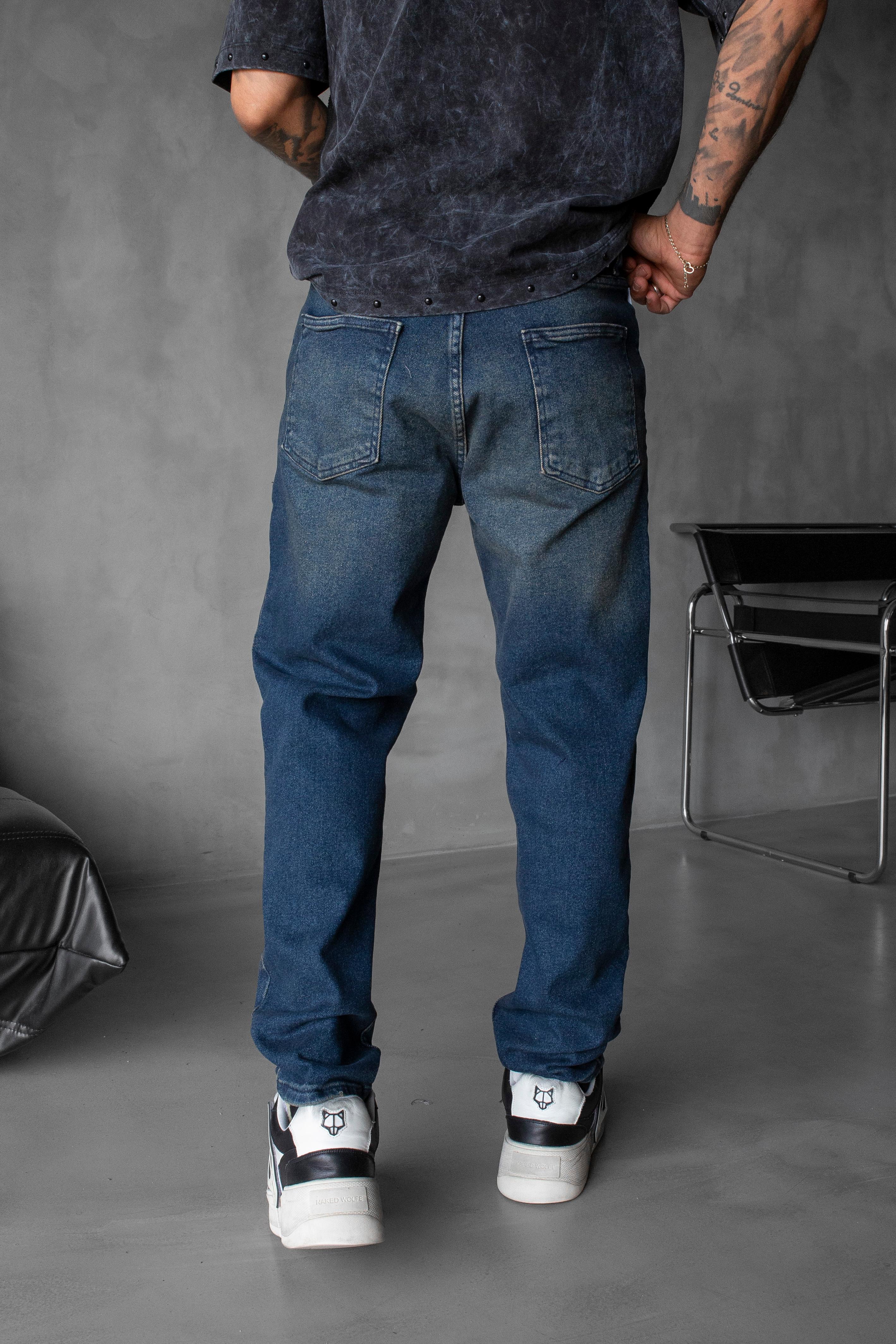 Loose Fit Blue Denim Jean