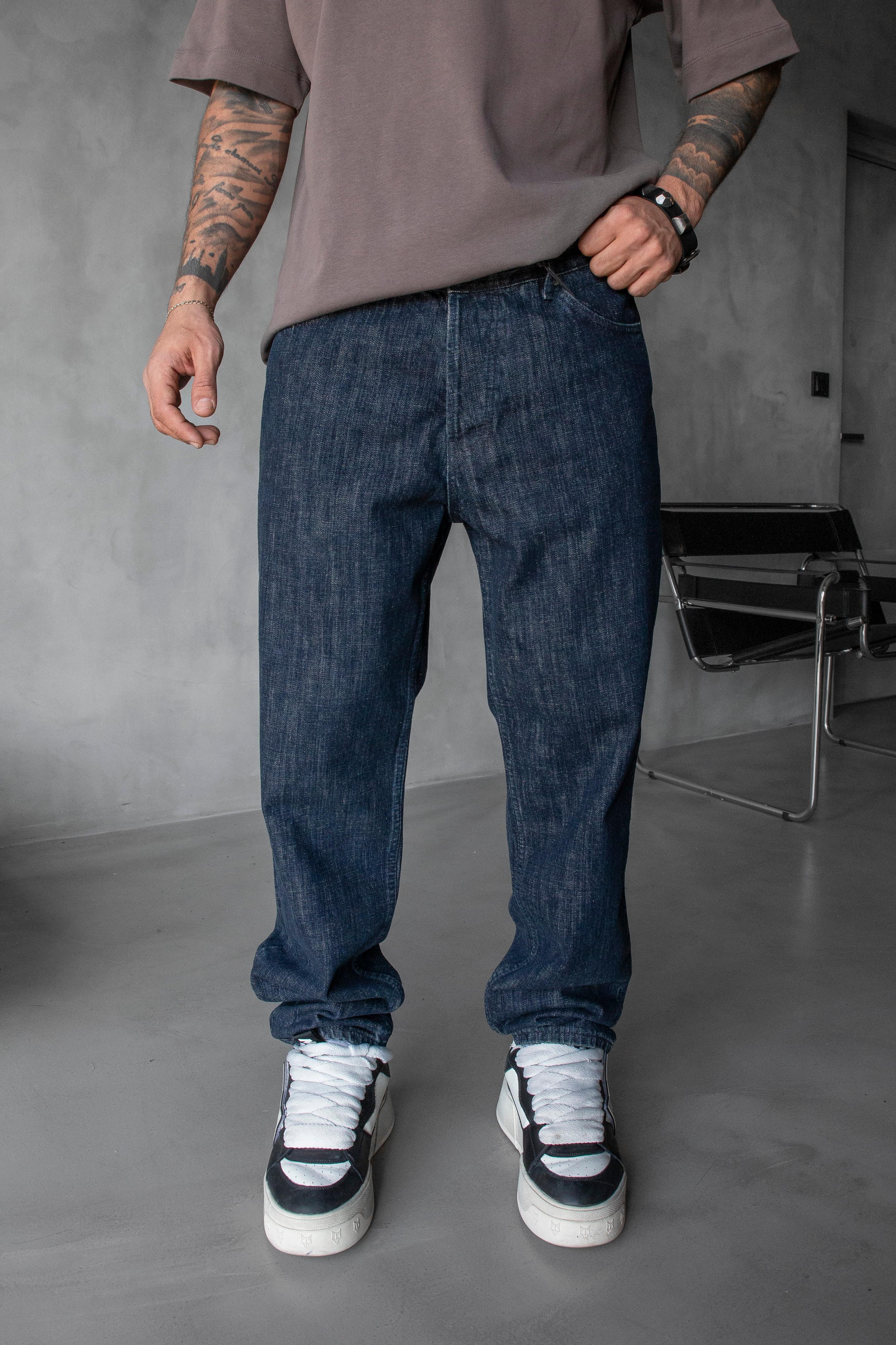 Loose Fit Larcivert Denim Jean