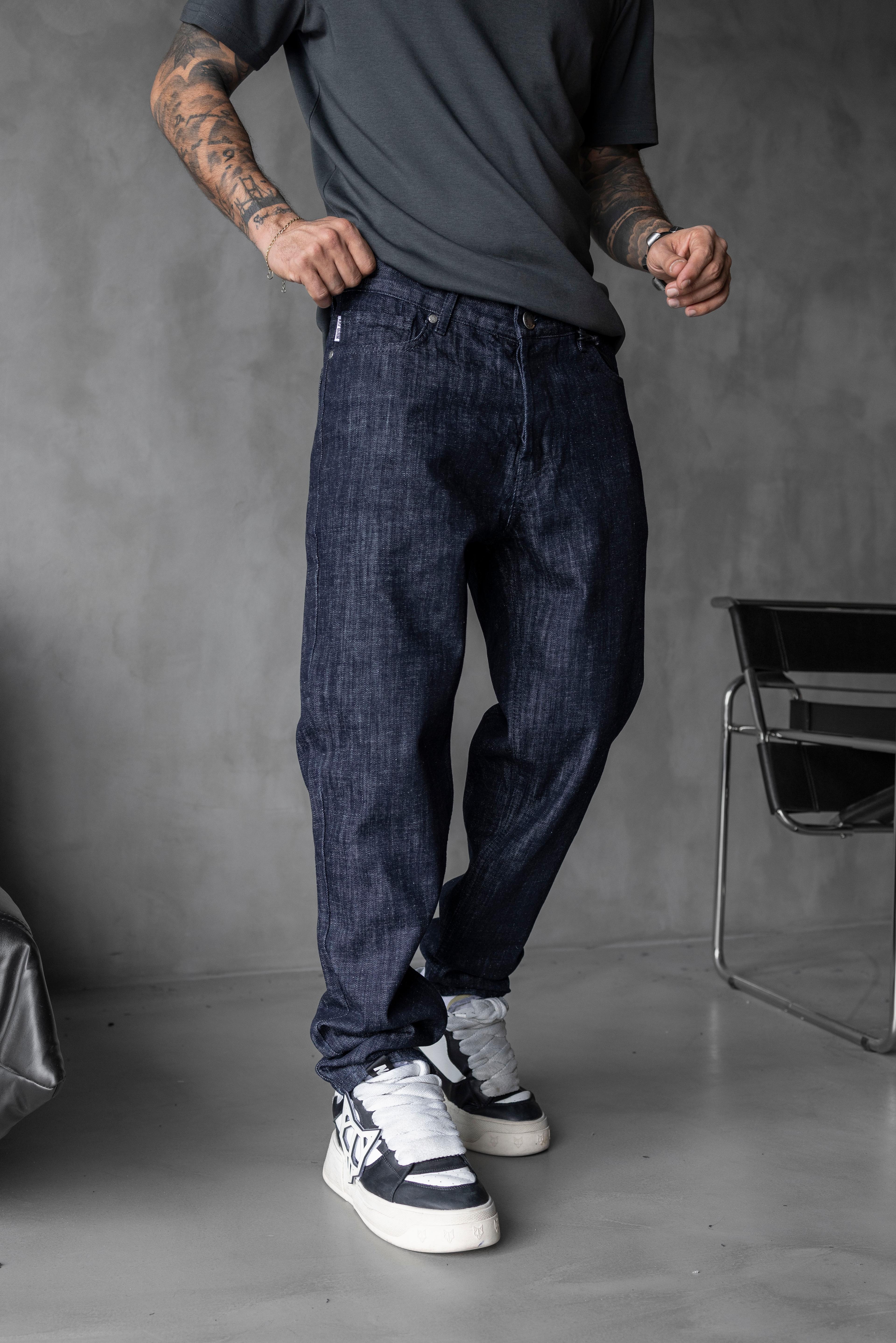 Loose Fit Larcivert Denim Jean