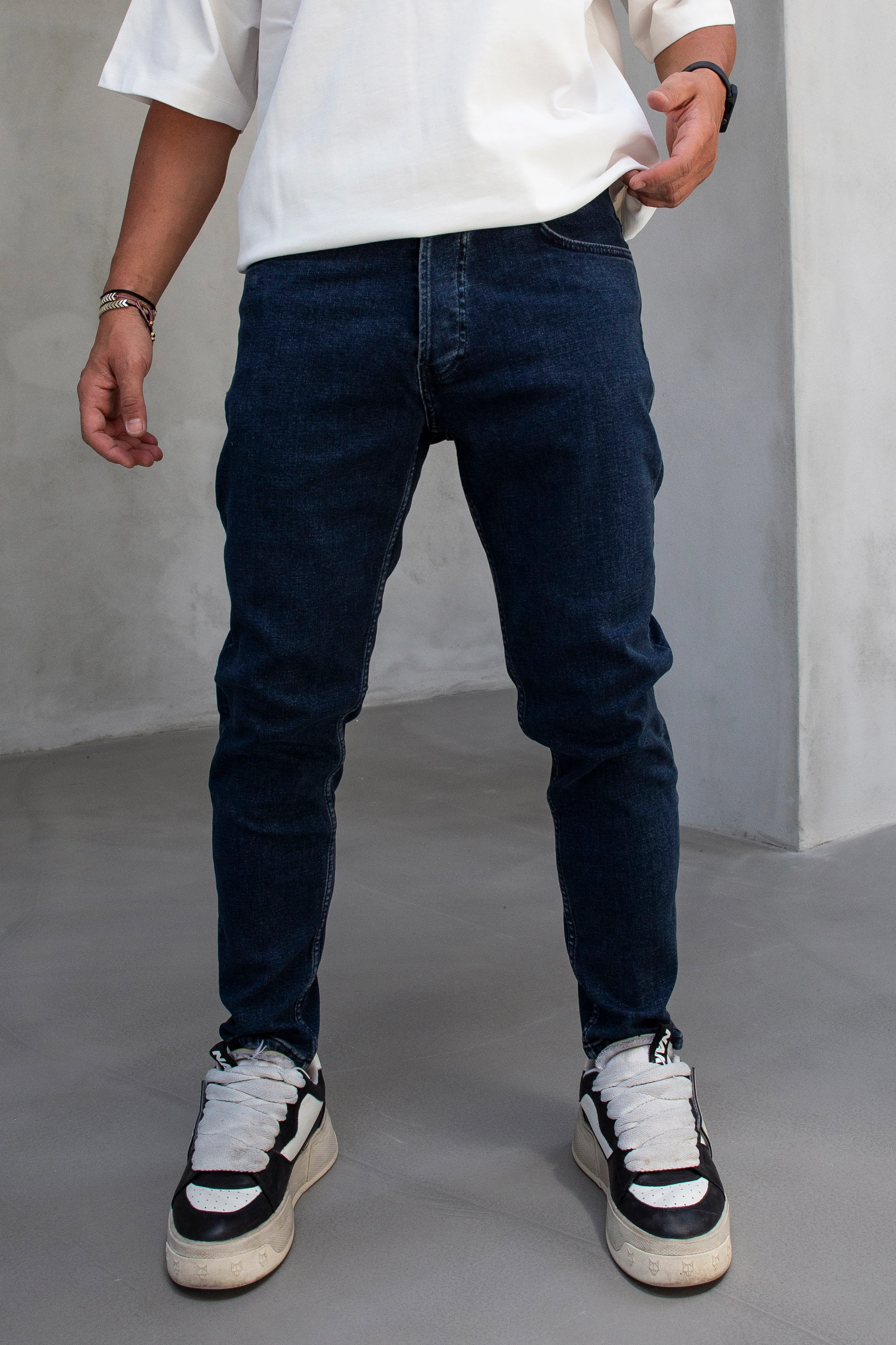 Dark Blue Skinny Fit Denim Jeans