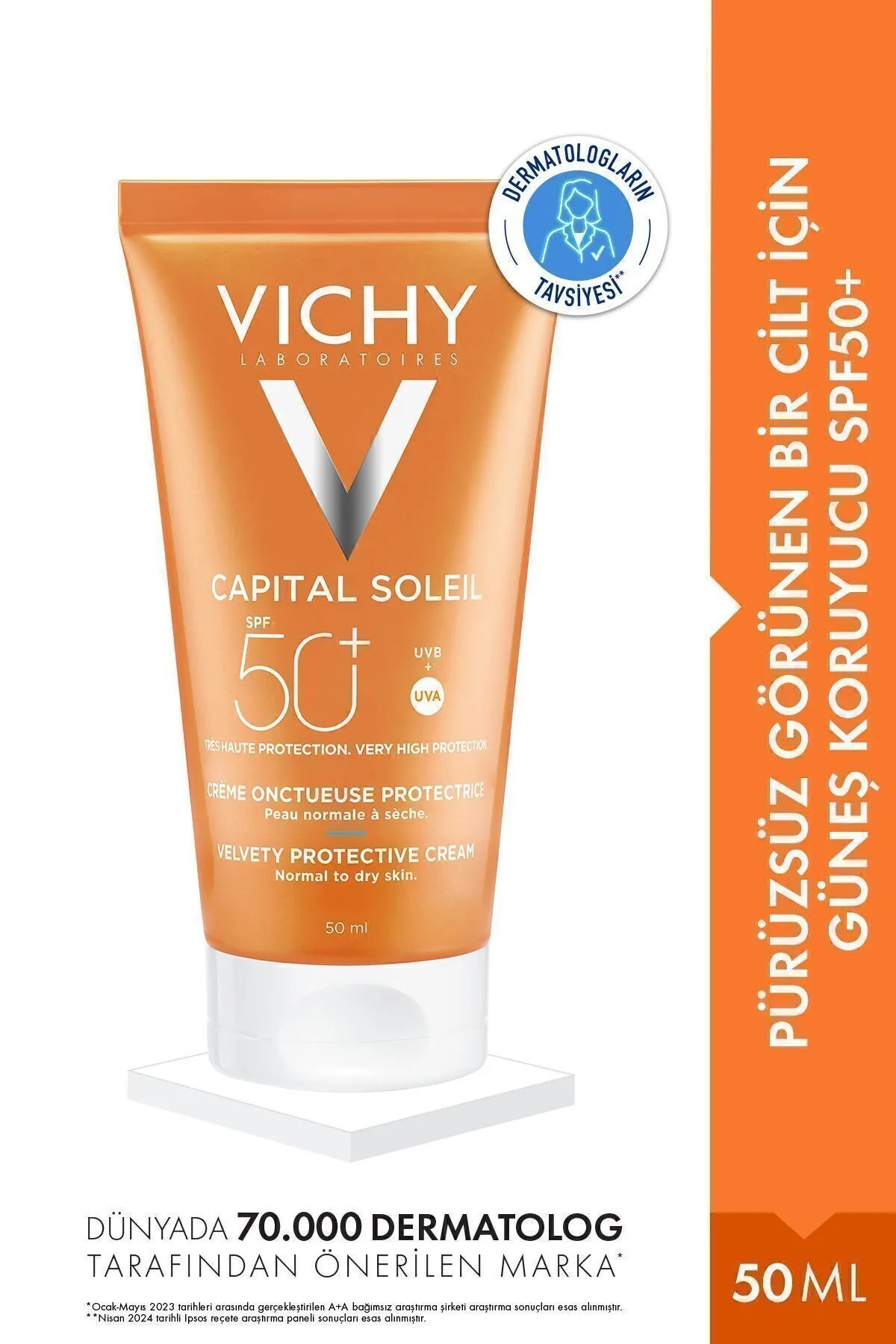 Vichy Capital Soleil Spf50+ Velvety Güneş Koruyucu- 50ml