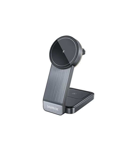 Sunix 3in1 15W Hızlı Şarj Özellikli Magsafe Wireless Stand mg-50
