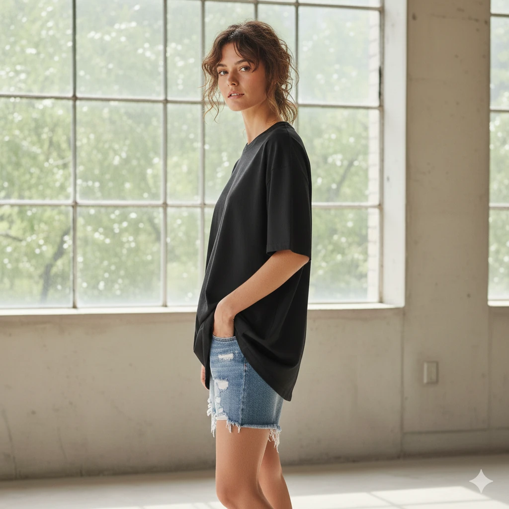 KEEP RISEN Essential Oversize T-Shirt Kadın 