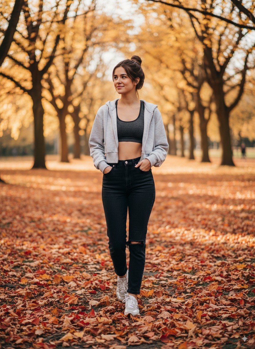 3 İplik Yumuşacık Kadın Crop Sweatshirt