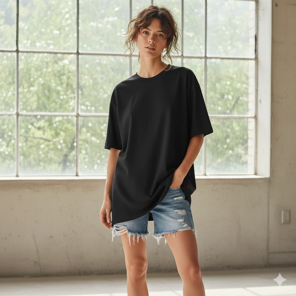 KEEP RISEN Essential Oversize T-Shirt Kadın 