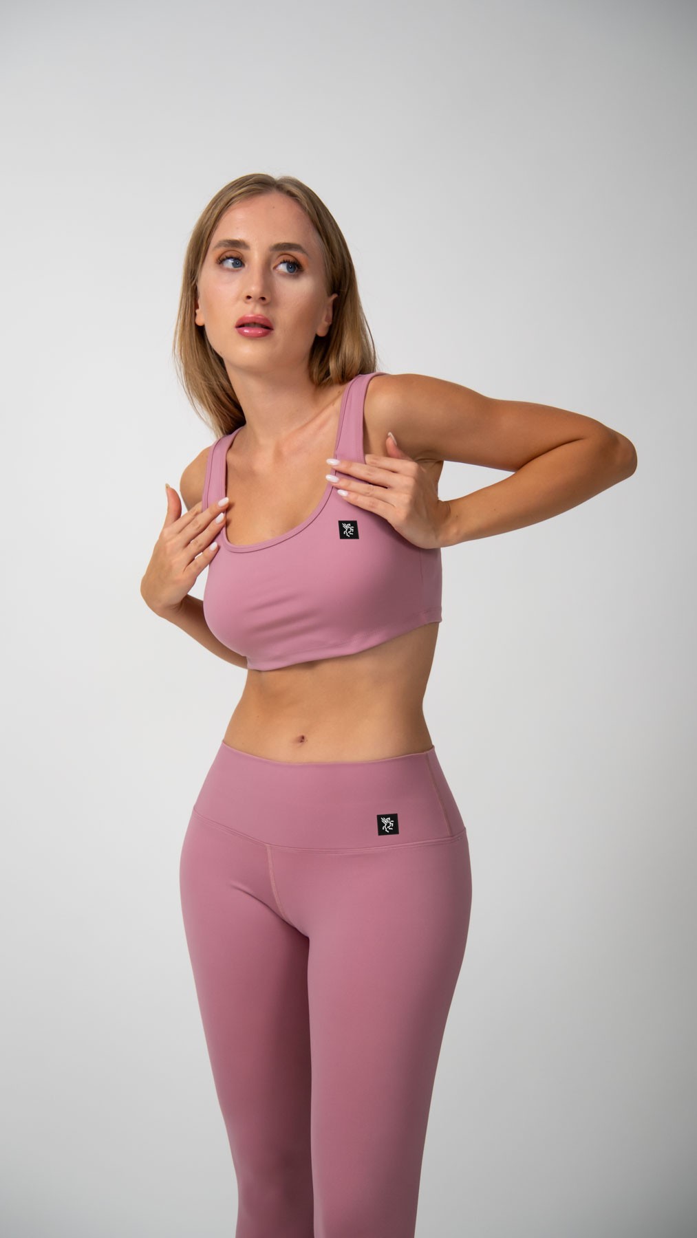 KEEP RISEN Kalın Askılı Crop Top - Pembe