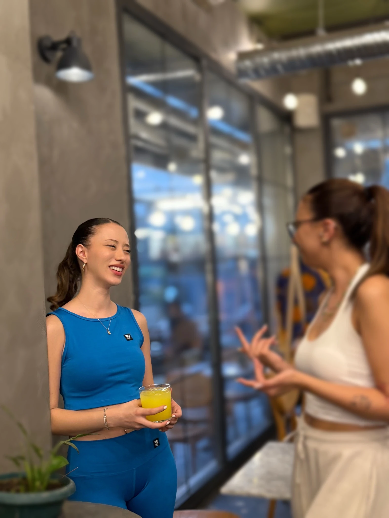 Kadın Yüksek Bel Toparlayıcı Biker Şort Kısa Spor Tayt - Turkuaz