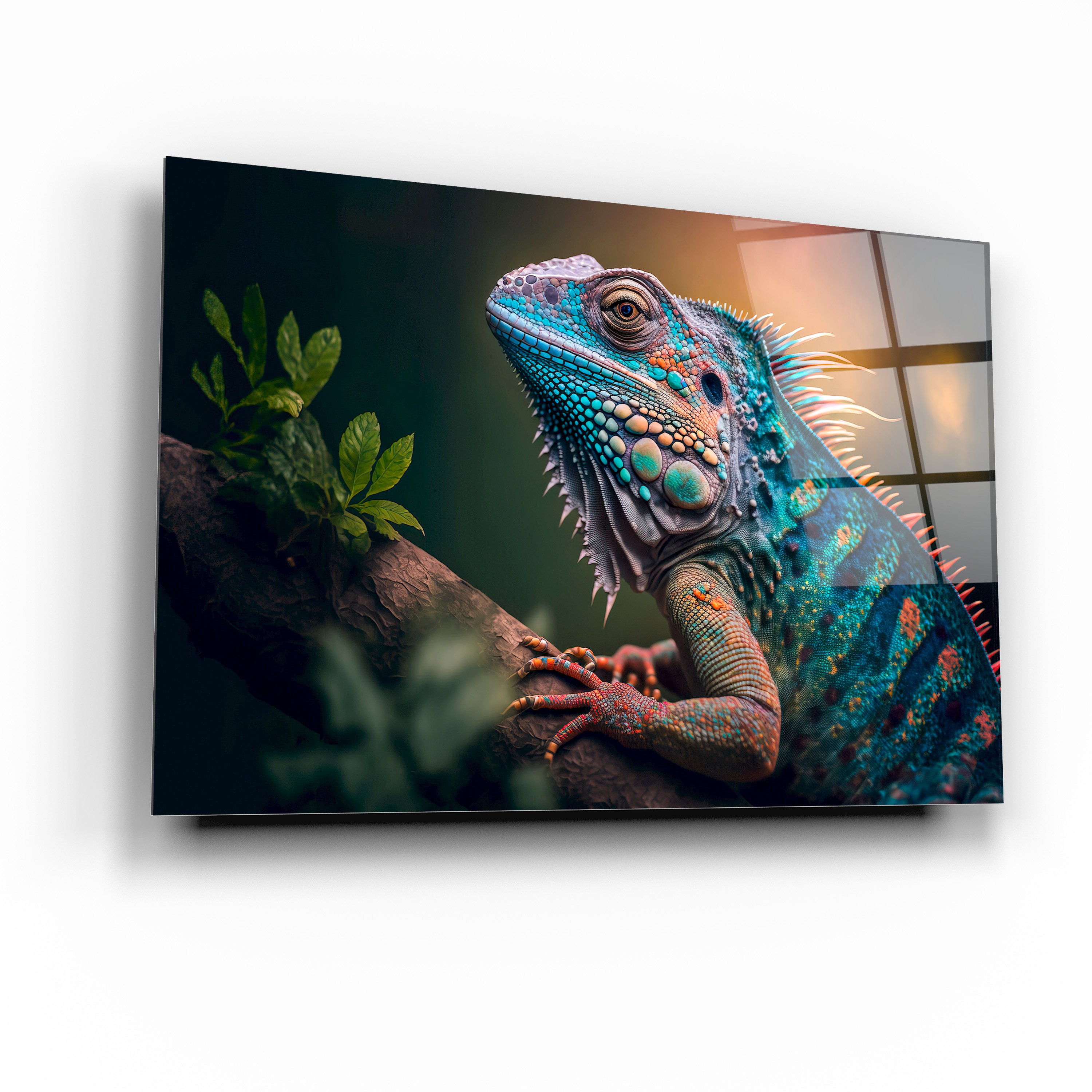 İguana Cam Tablo