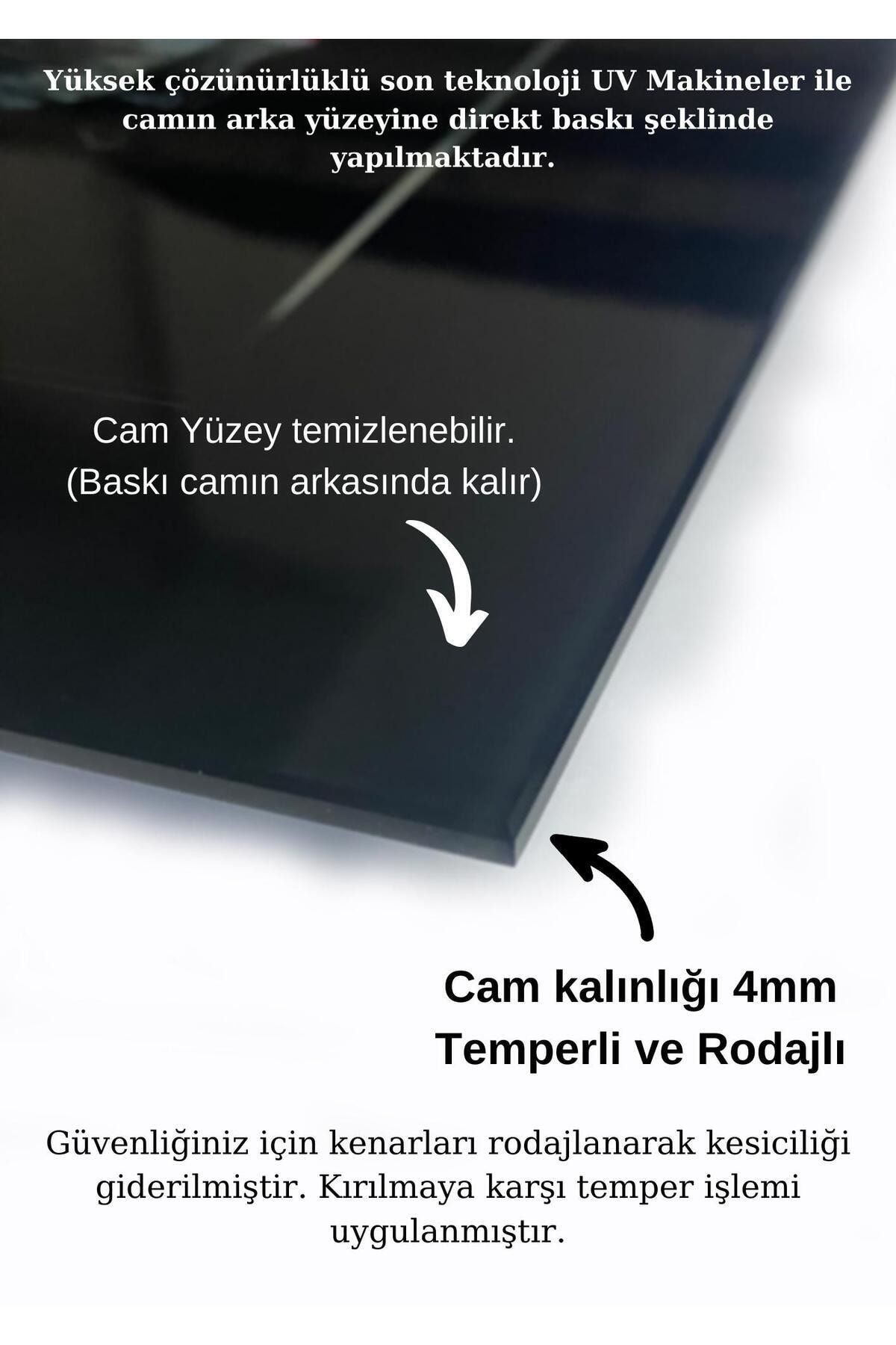 Boğa Dekoratif Cam Tablo - Ev Ve Ofis Dekorasyonu