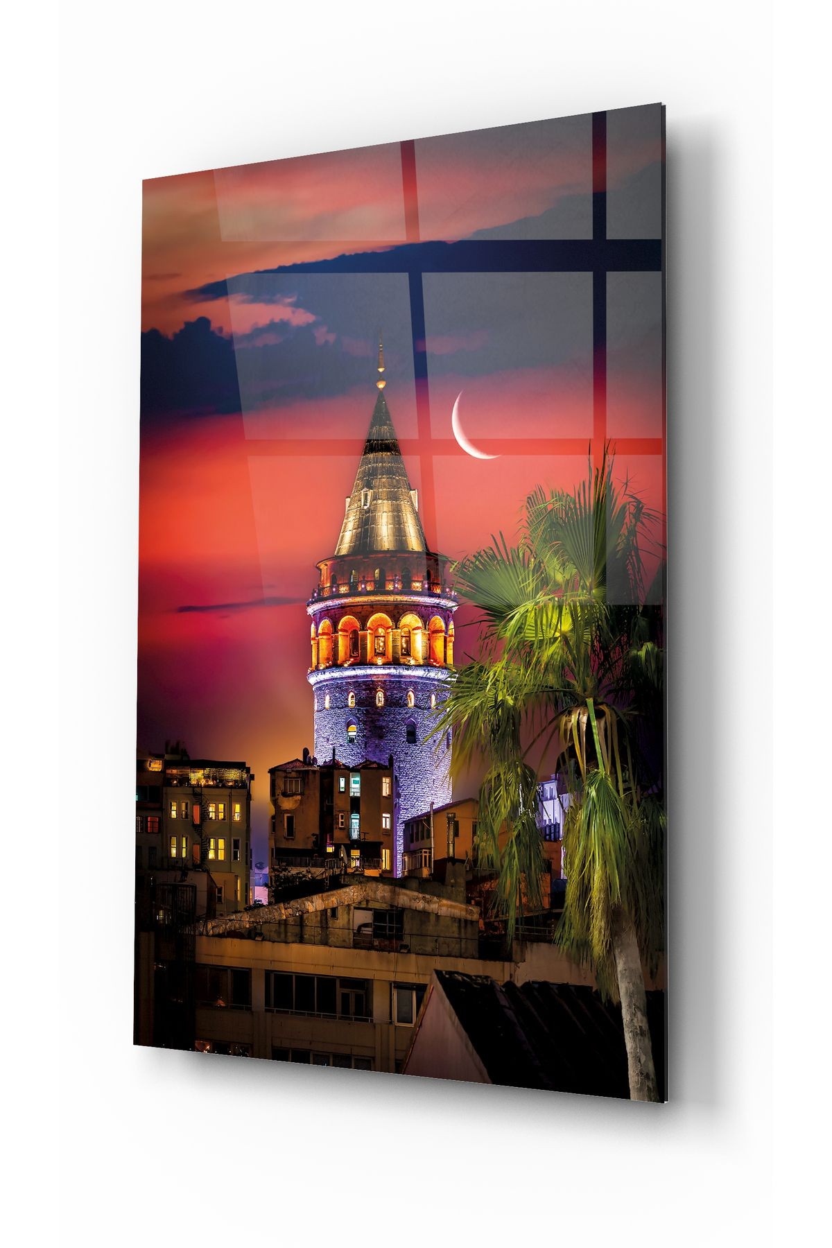 Galata Kulesi Cam Tablo