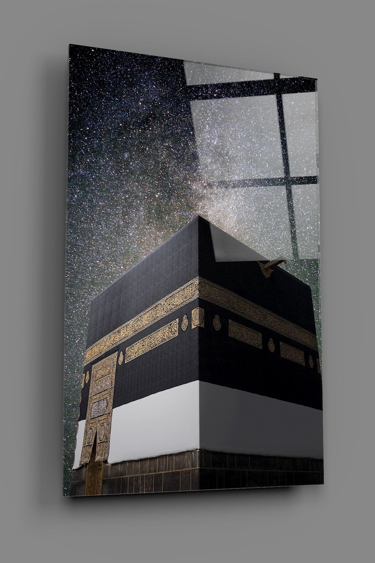 Kabe Gökyüzü Cam Tablo-dini Tablo-islami Cam Tablo