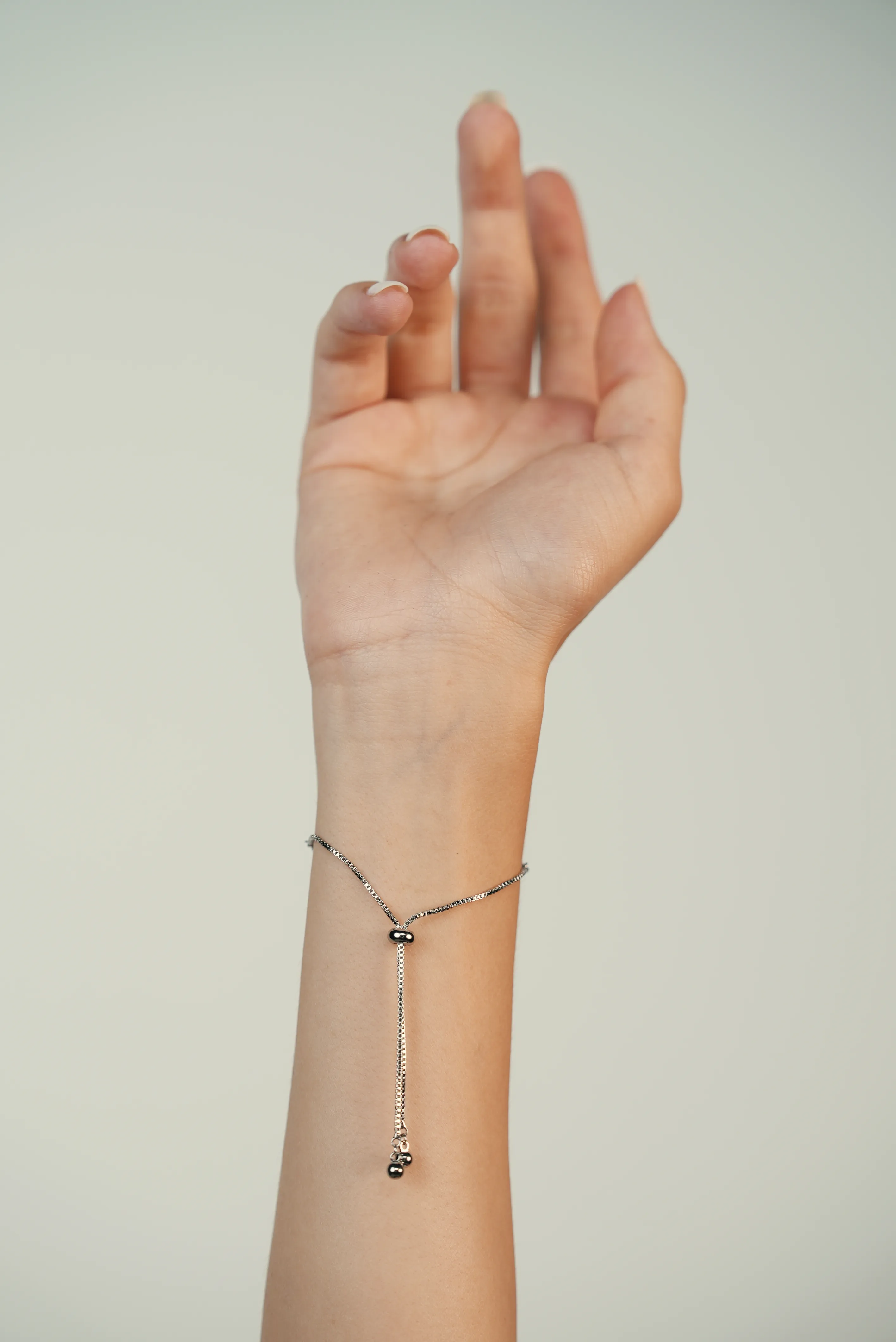 Mermer Detaylı Silver Bileklik