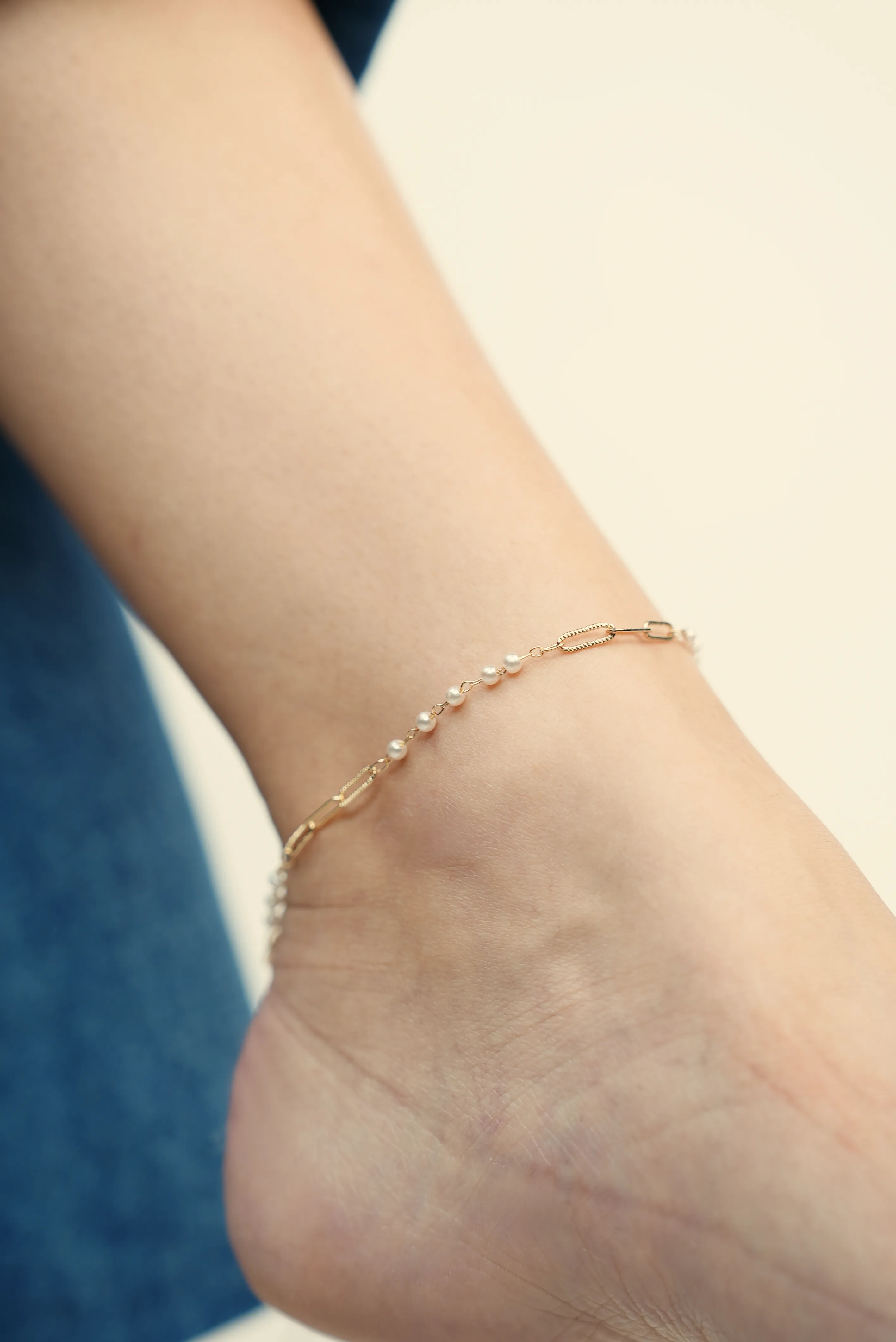 İnci Detaylı Halhal