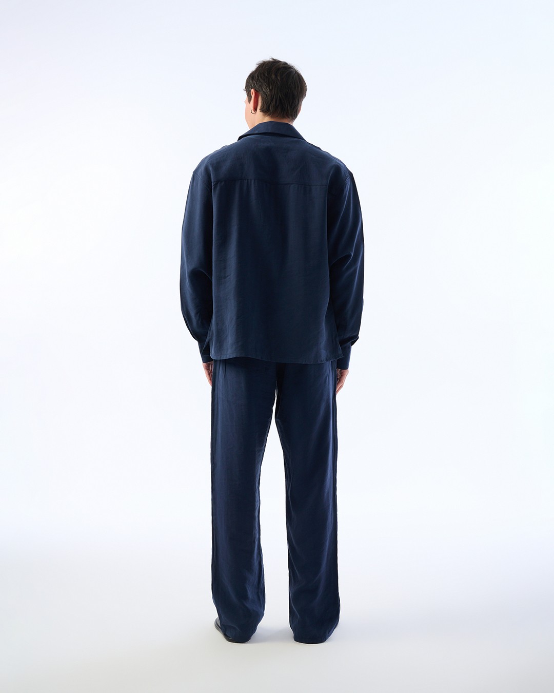 Erkek Baggy Pantolon, Modal Kumaş, Belden Lastik Detaylı