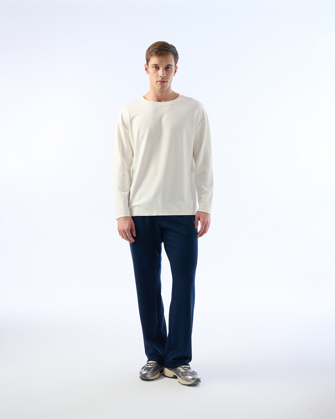 Oversize, Bisiklet Yaka, Modal Tişört
