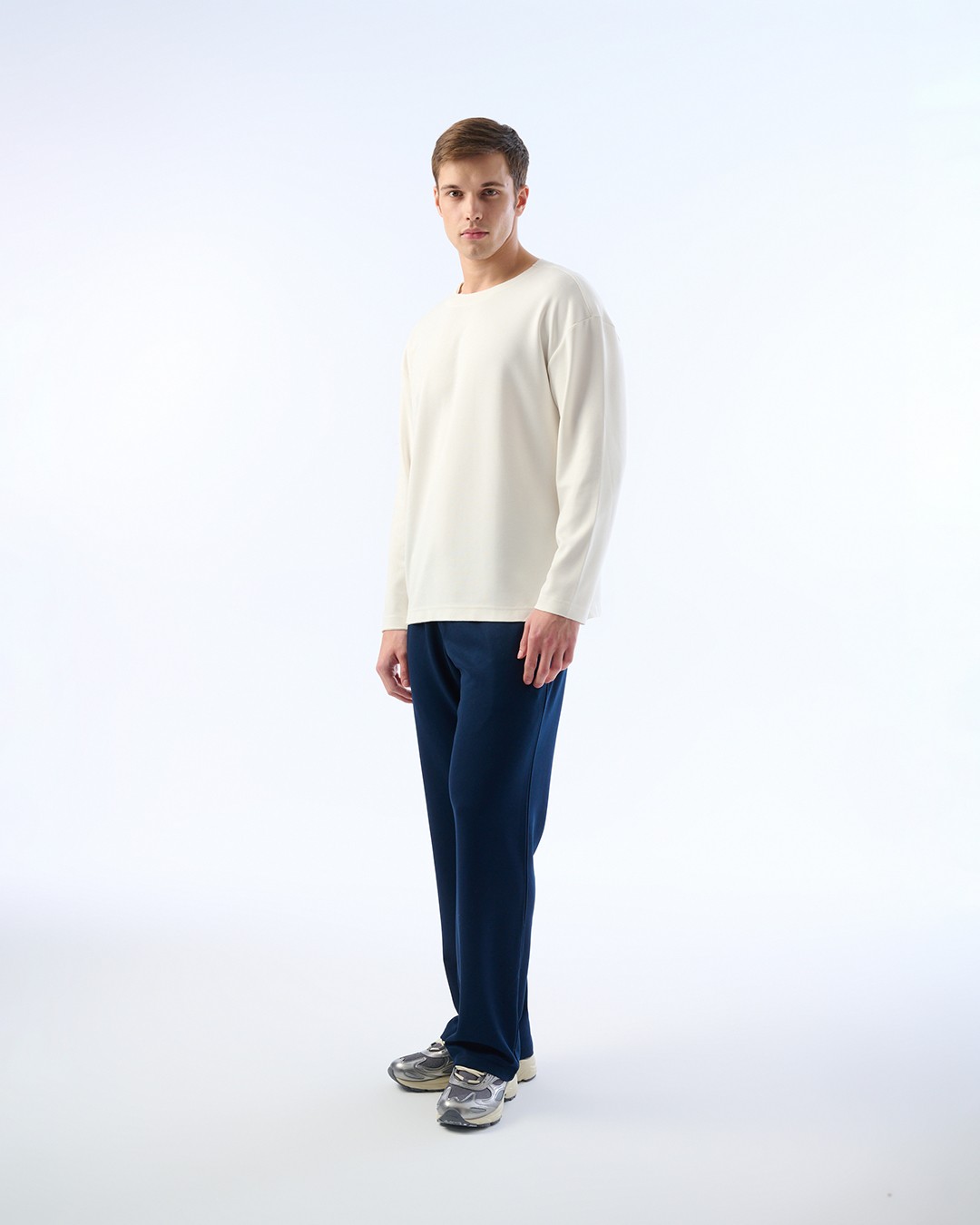 Oversize, Bisiklet Yaka, Modal Tişört