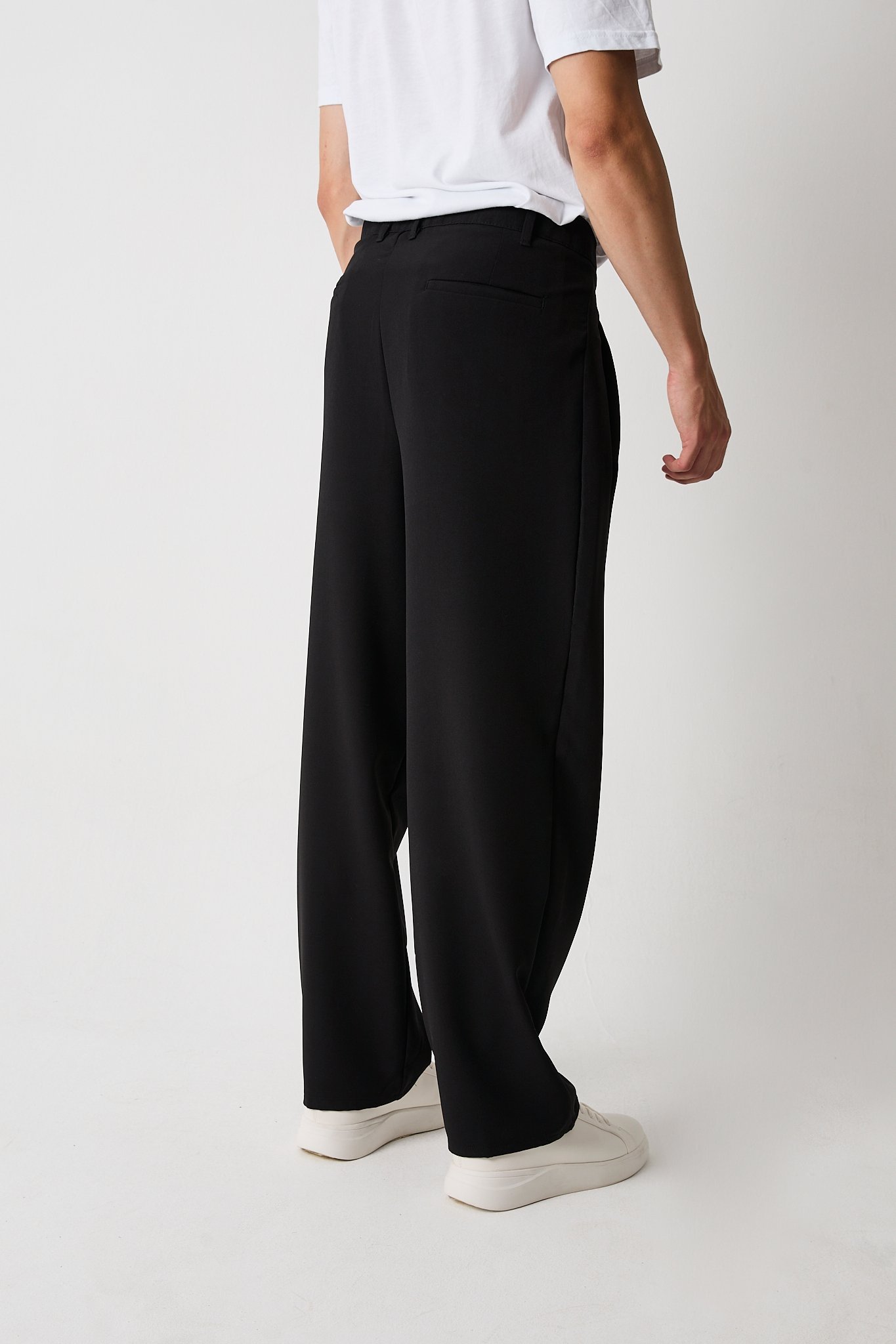 Erkek Çift Pileli Baggy Kesim Pantolon, Double Dokuma