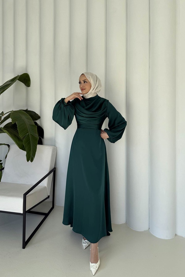 Saten Abiye Elbise 6-5100