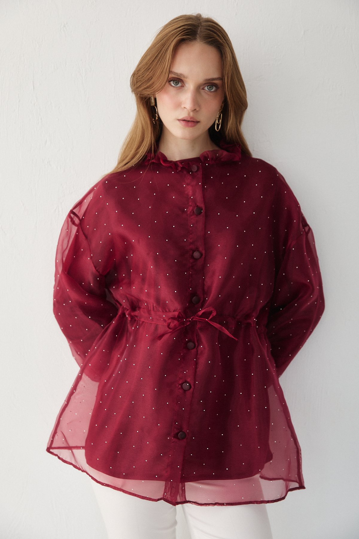 Taşlı Organze Kap 32-3508-1