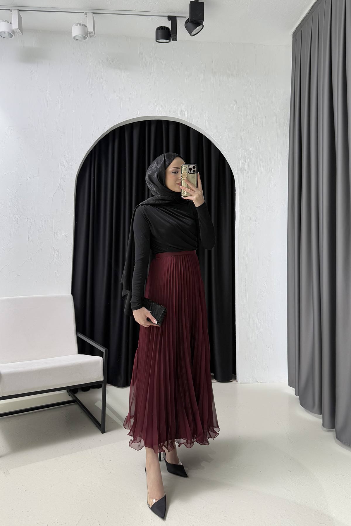 Pilise Şifon Etek 3-2262