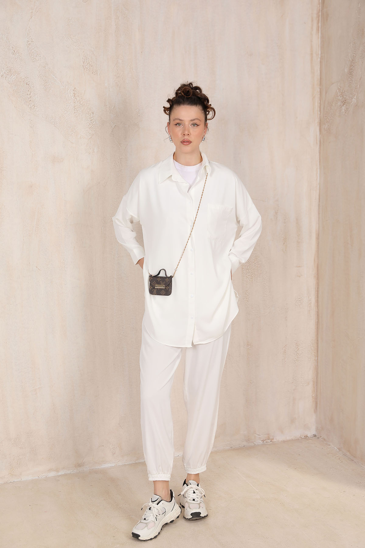 Dubai Krep Gömlekli Takım 32-6133