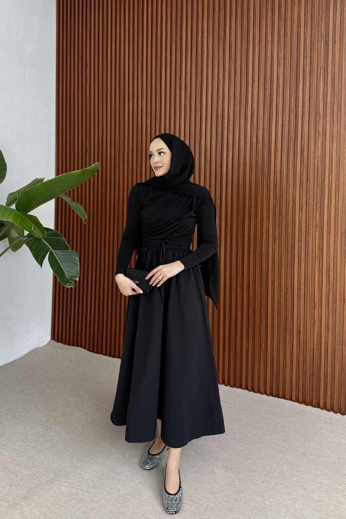 Beli Lastikli Etek 3-2225
