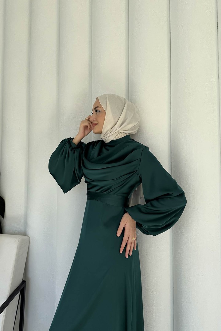 Saten Abiye Elbise 6-5100