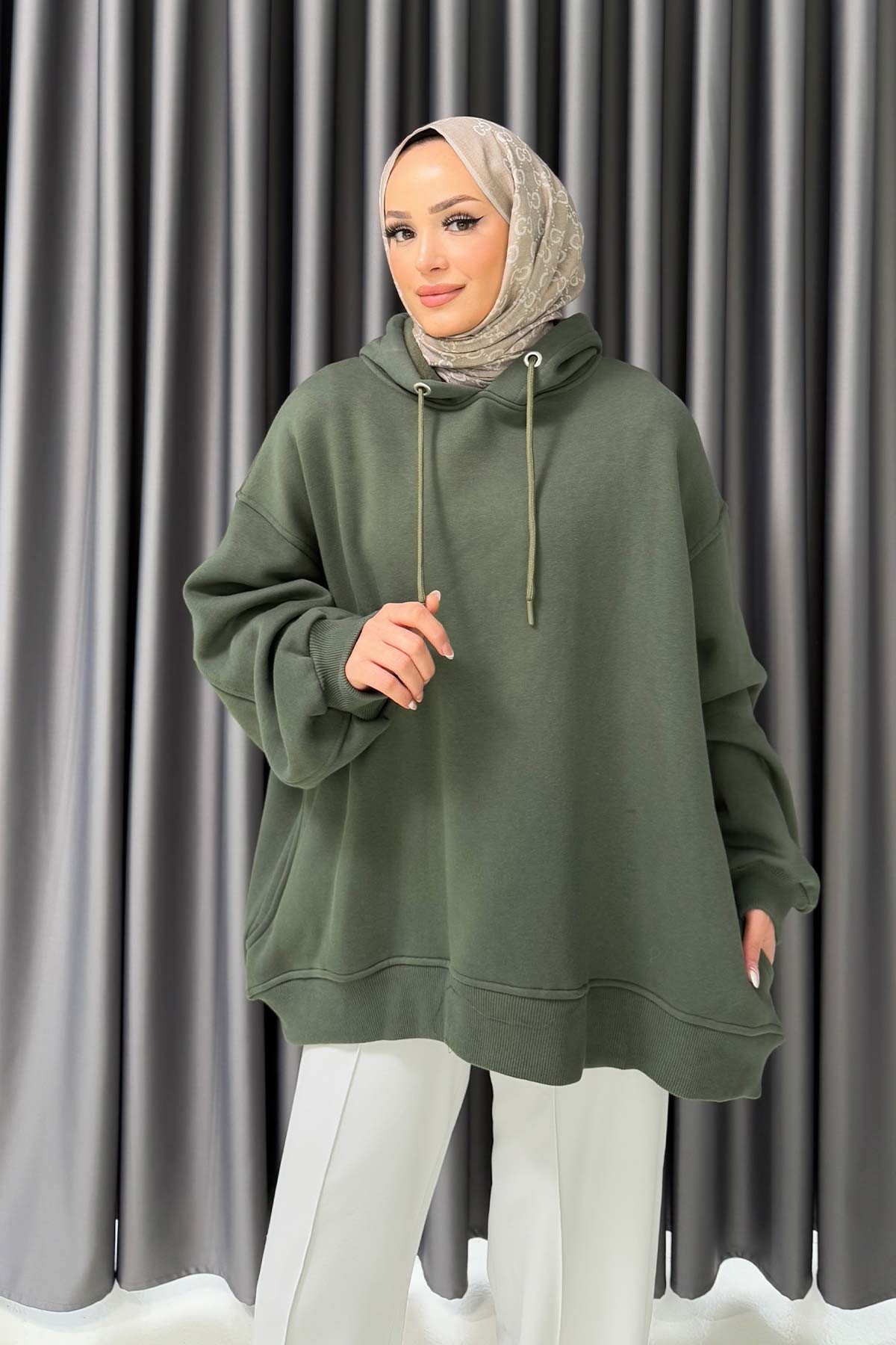 Şardonlu Üç İplik Sweat 3-1102-1
