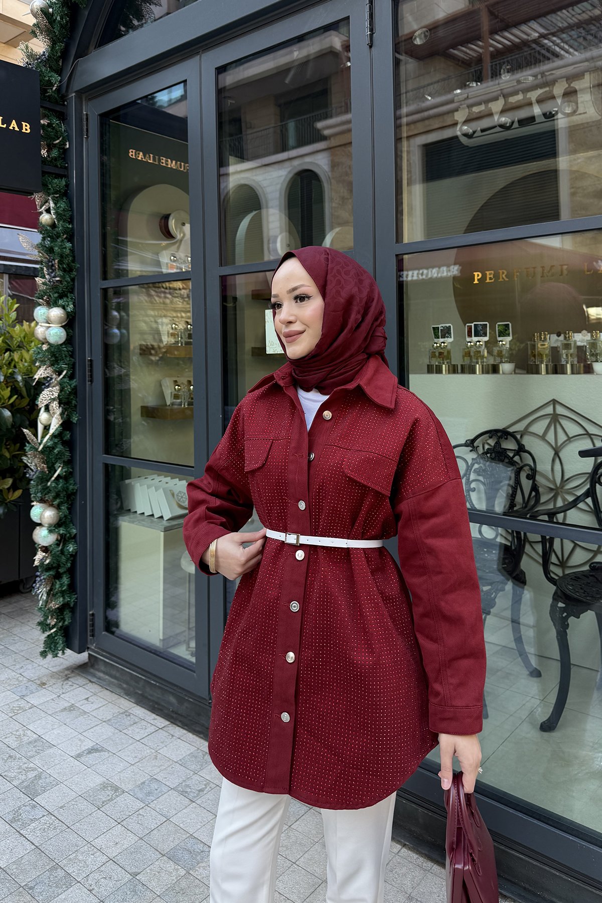 Taşlı Gabardin Ceket 32-3505