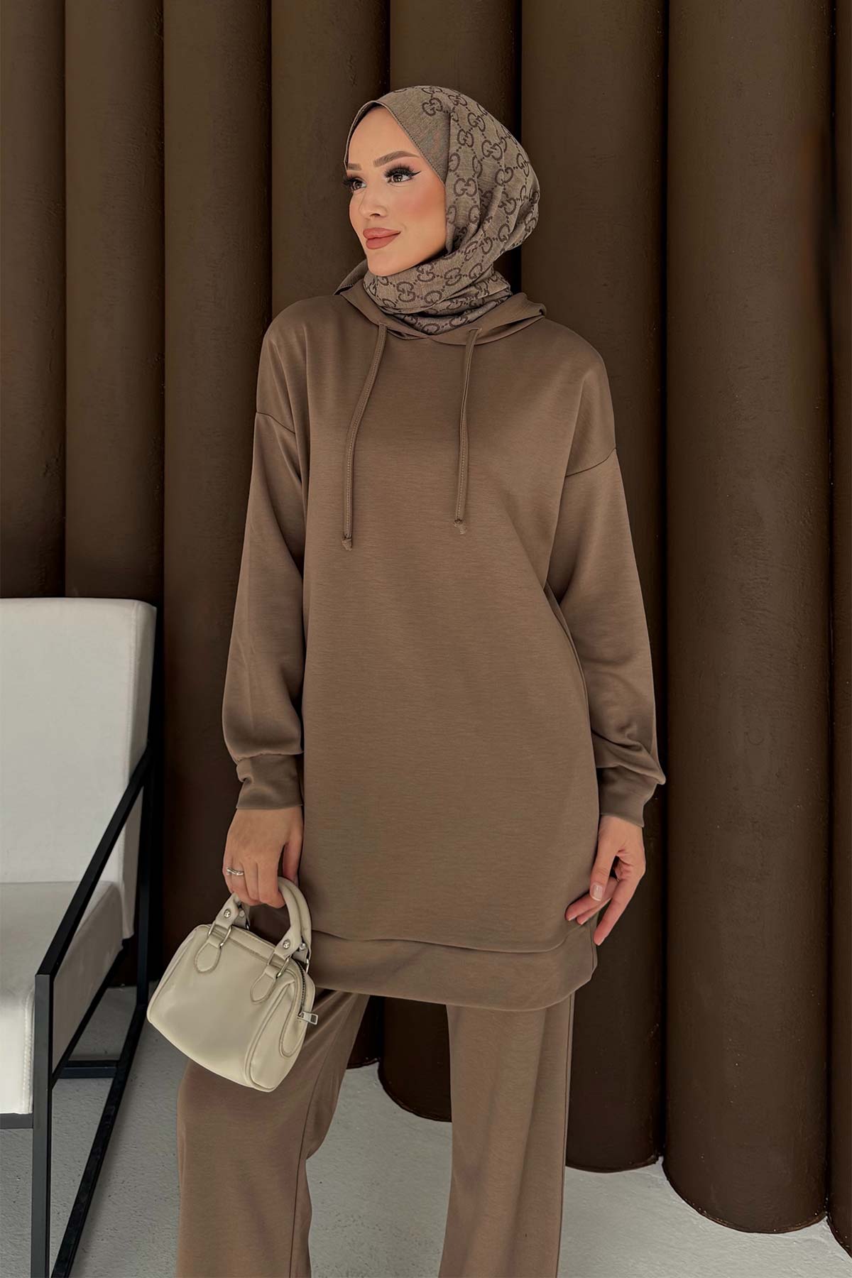 Kapüşonlu Basic Modal Takım 76-5501